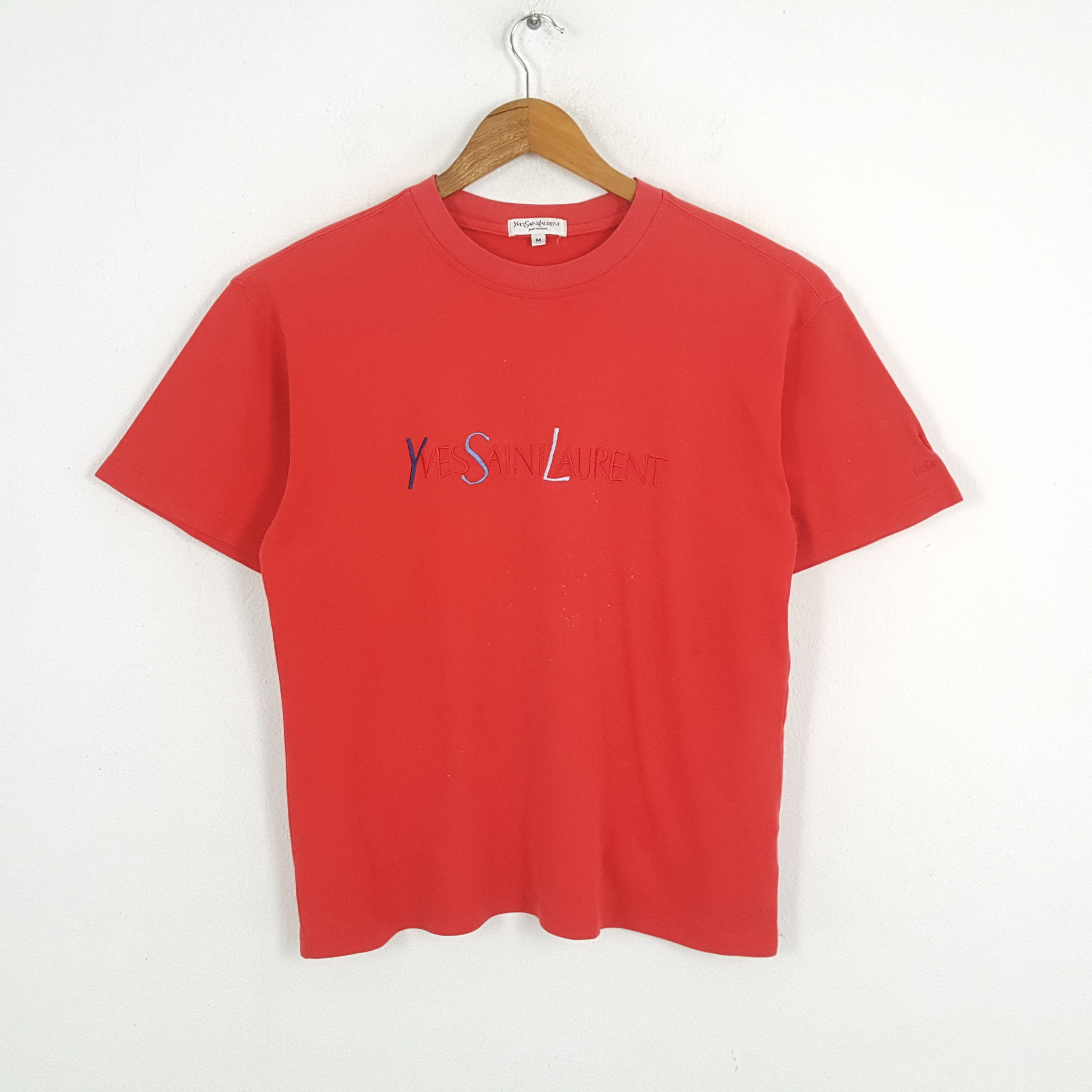 Vintage × Yves Saint Laurent Vintage YVES SAINT LAURENT Italian Fashion Brand T-Shirst Size US L / EU 52-54 / 3 - 1 Thumbnail
