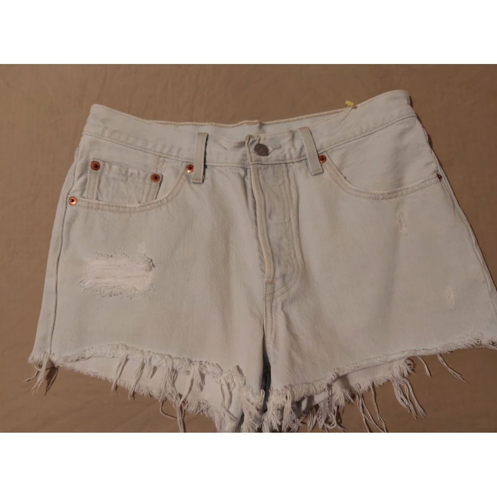 Levi's Womens Levis 501 Denim Shorts 28 Jean Size 28" / US 6 / IT 42 - 3 Thumbnail