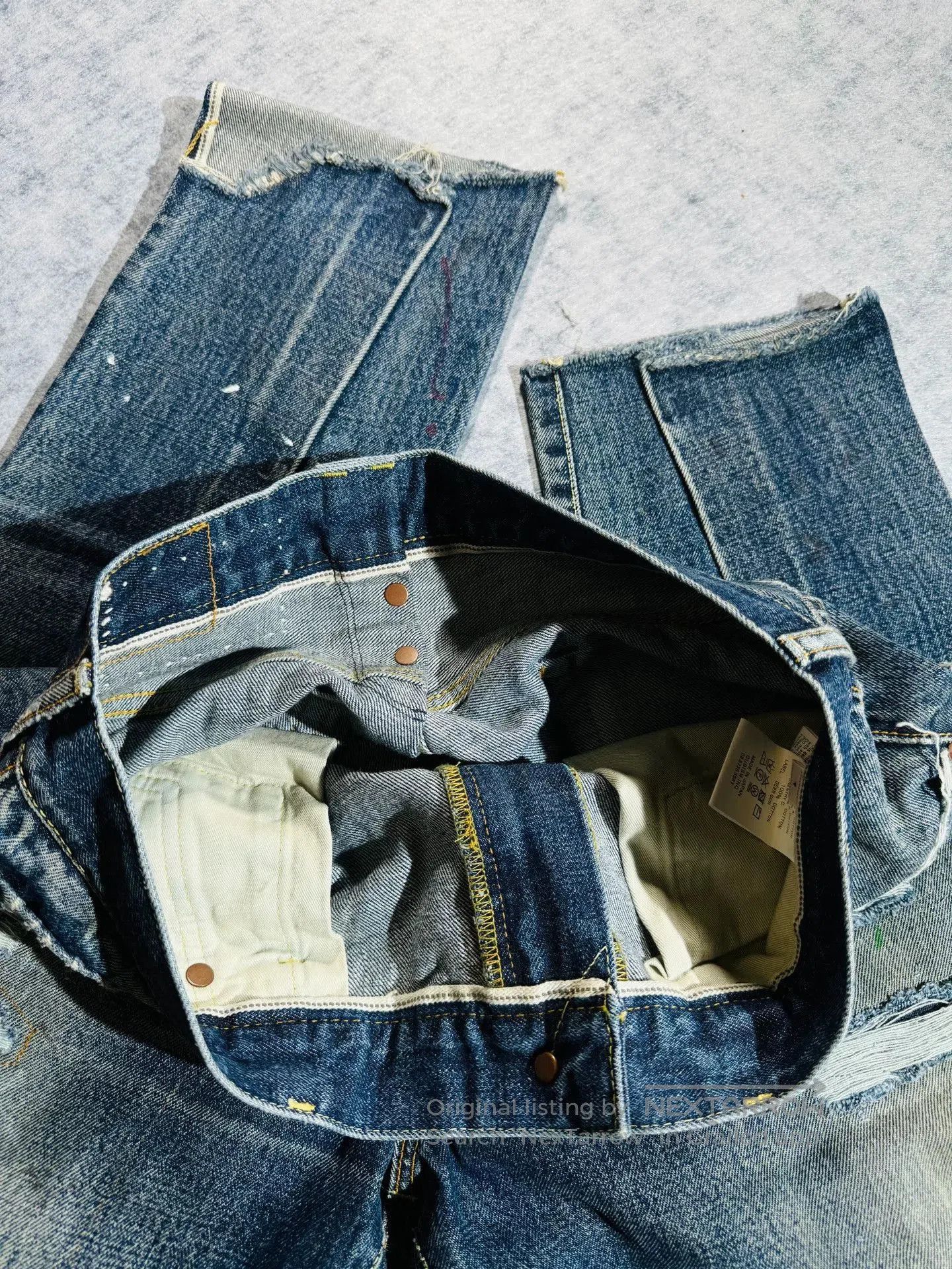 Visvim visvim journeyman tacked crash denim pants. Size US 27 - 8 Thumbnail
