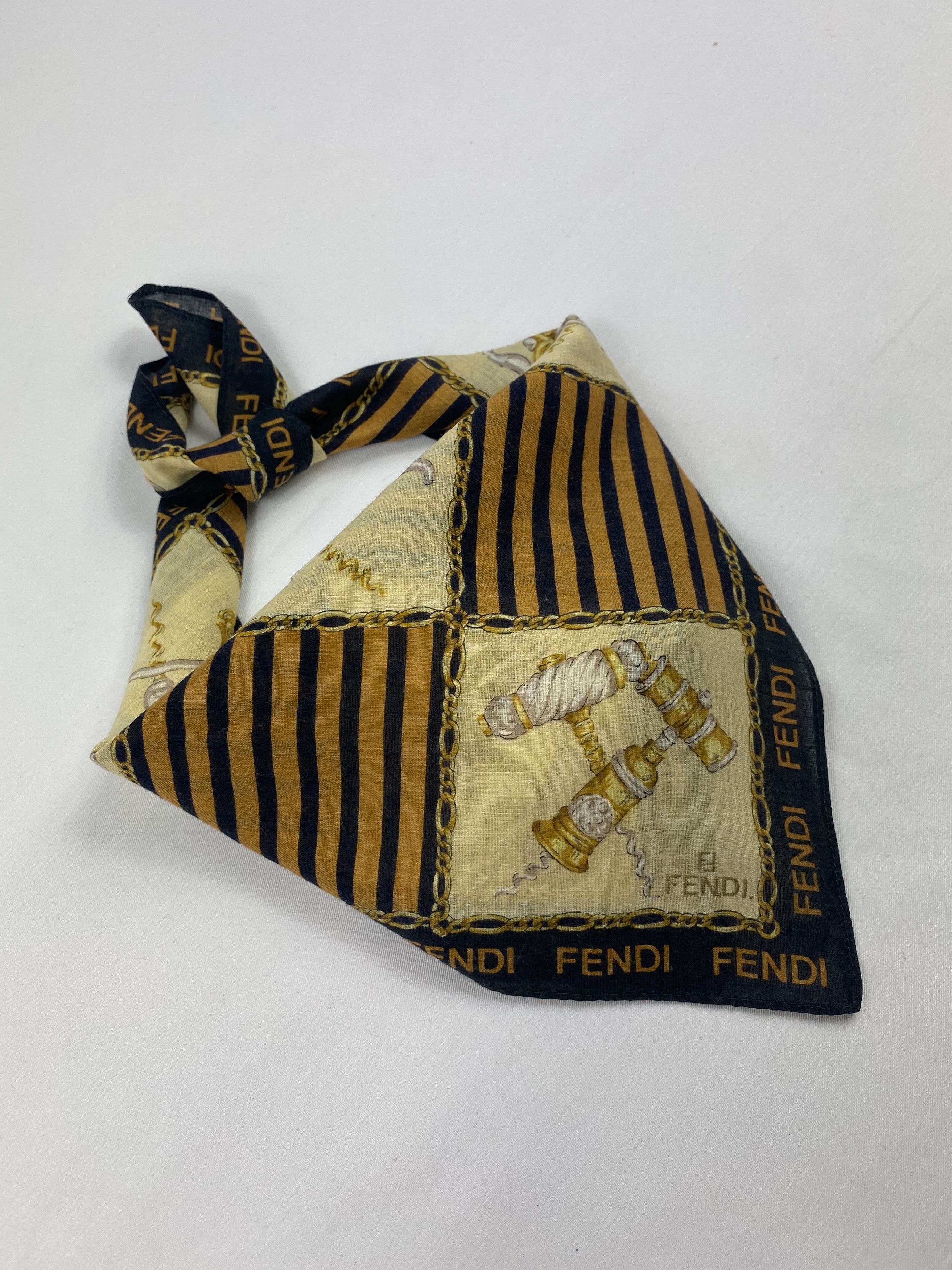 Vintage Fendi Handkerchief / Bandana / Neckerchief A1096 Size ONE SIZE - 2 Thumbnail