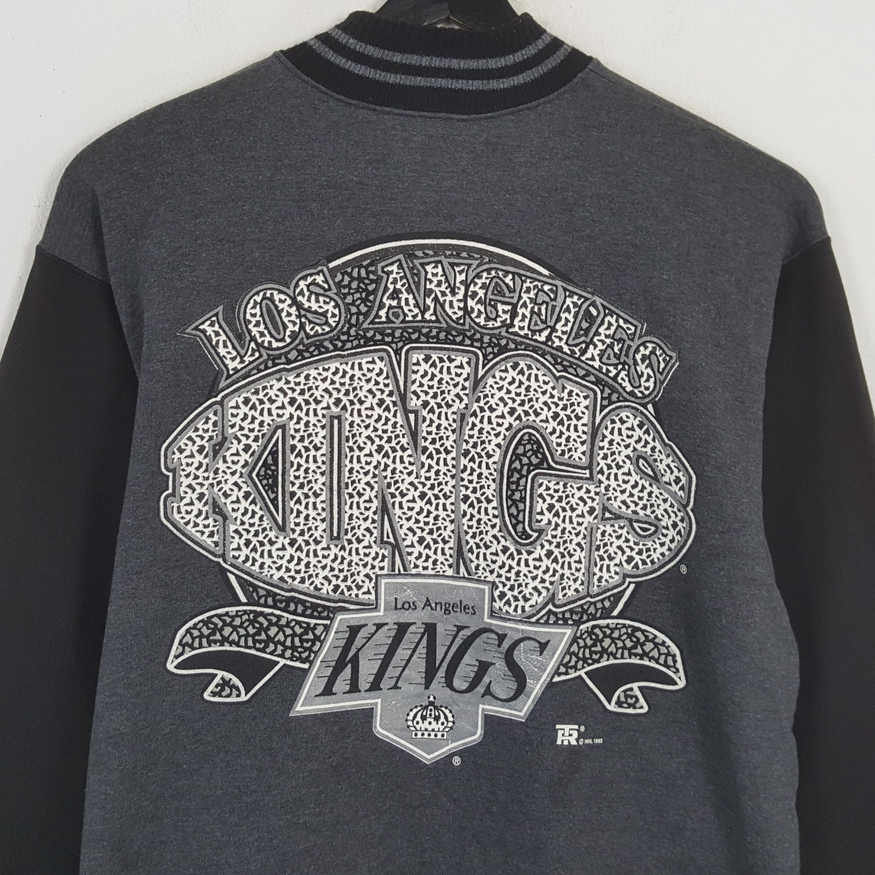 NHL × Vintage LOS ANGELES KINGS NHL Ice Hockey Team Varsity Jacket Size US XL / EU 56 / 4 - 2 Thumbnail