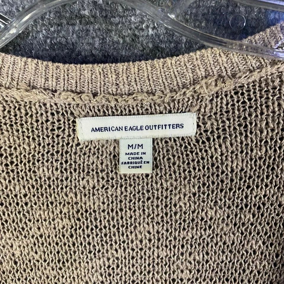 American Eagle Outfitters American Eagle Cardigan Women's Medium Knit V-Neck Glitter Size M / US 6-8 / IT 42-44 - 2 Thumbnail
