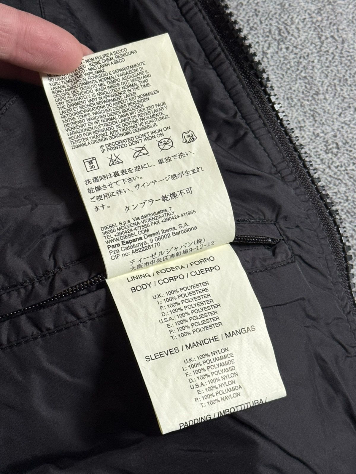 Diesel Diesel M zip nylon bomber jacket avantgarde y2k bondage 00s Size US M / EU 48-50 / 2 - 14 Thumbnail