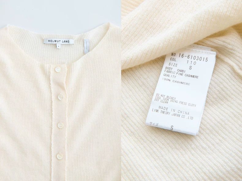 Helmut Lang HELMUT LANG American white cashmere knit sweater Size S / US 4 / IT 40 - 8 Thumbnail