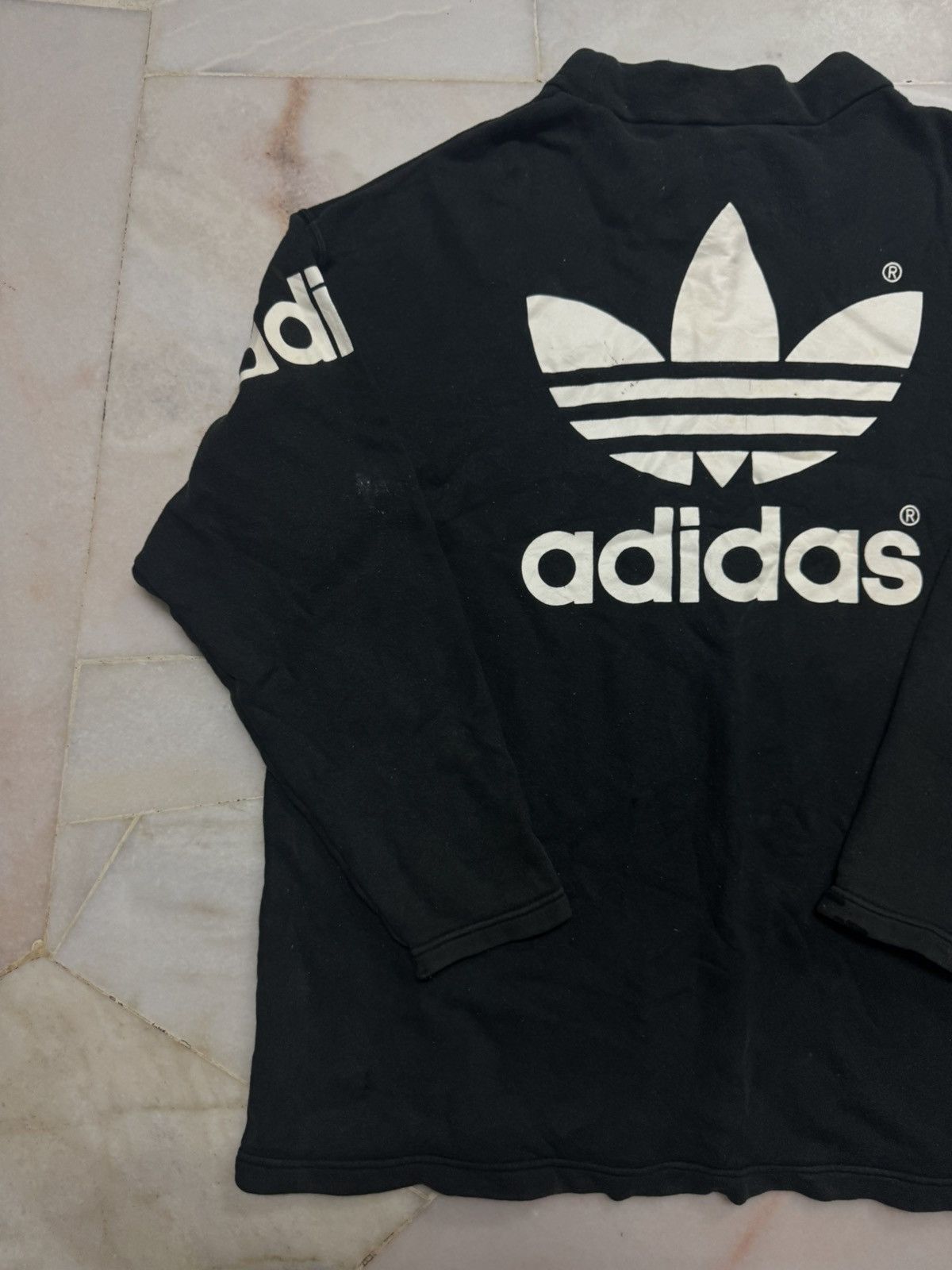 Adidas 💥VINTAGE 90's ADIDAS JAPAN BIG LOGO MIRROR PRINT DISTRESSED Size US L / EU 52-54 / 3 - 16 Thumbnail
