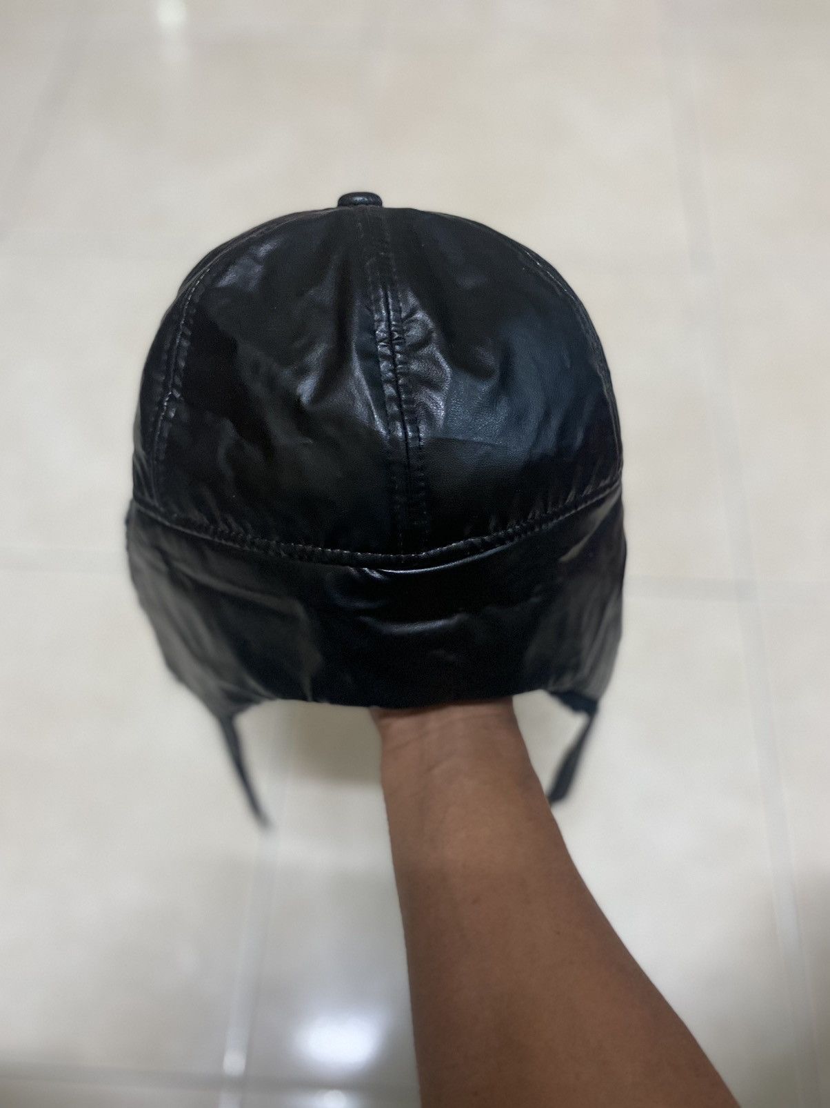 Japanese Brand × Vintage LEATHER TRAPPER HAT WITH EAR WARMER FLAP AIR FORTH AFMDE Size ONE SIZE - 5 Thumbnail