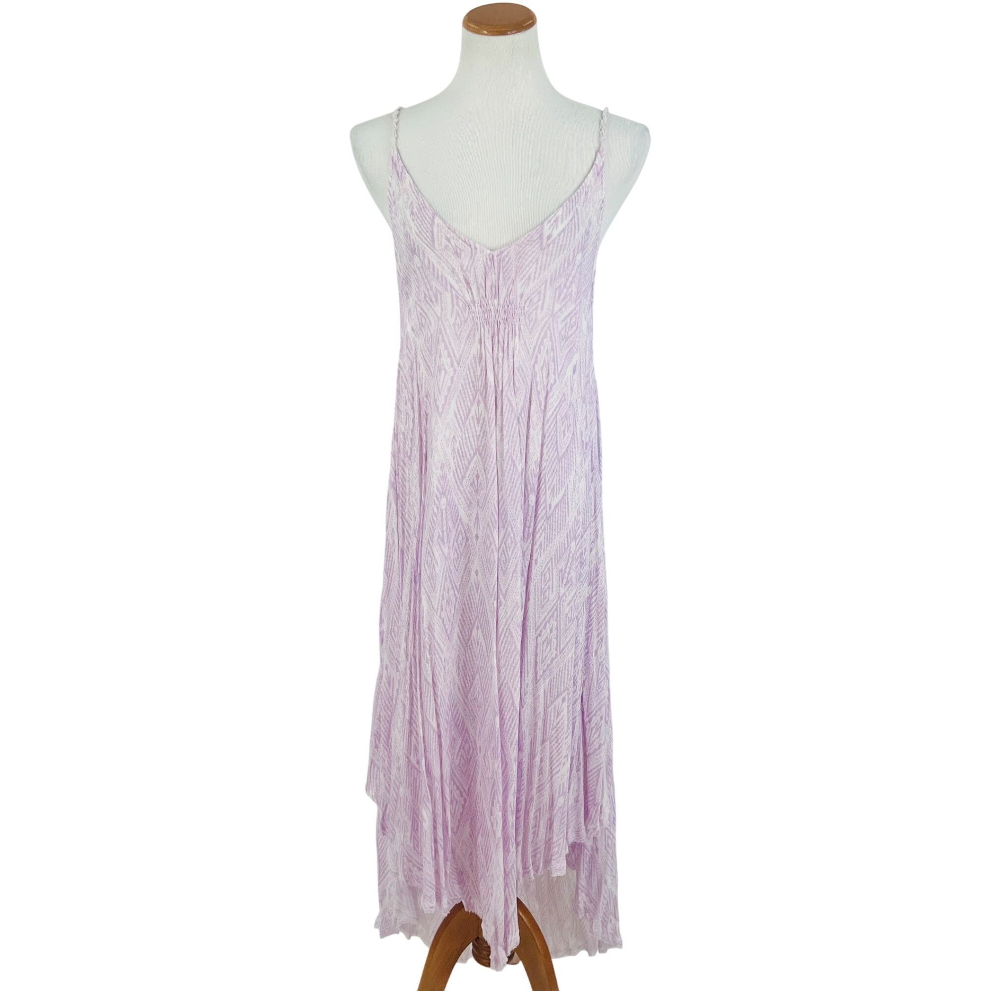Free People Free People Lilac Flowy Asymmetrical Midi Slip Dress | Balle Size S / US 4 / IT 40 - 2 Thumbnail