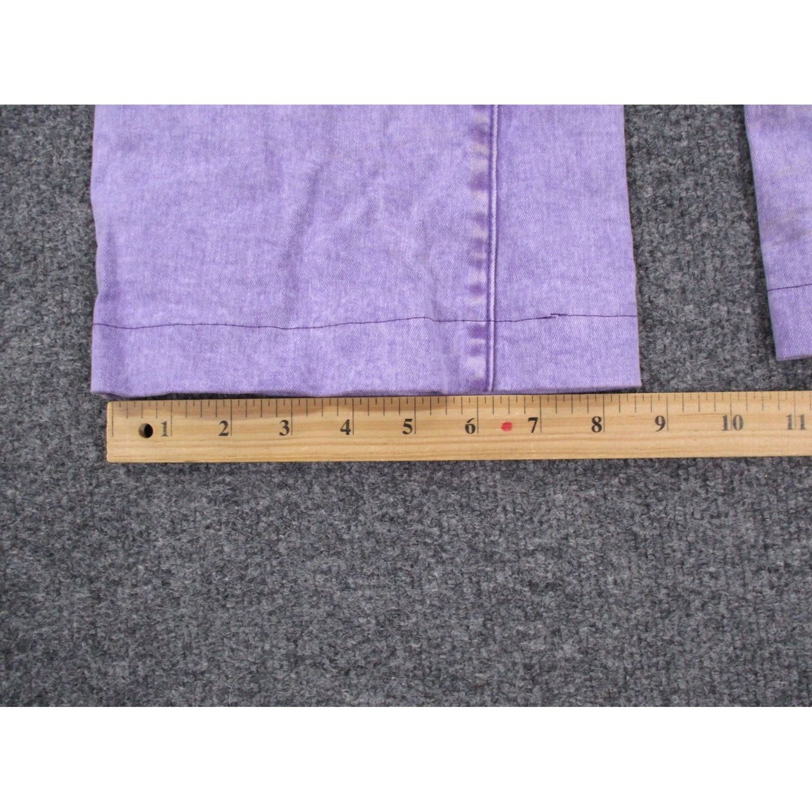 Vintage Ranch Dress'n Jeans Womens S Denim Work Flare Wide Leg Bootcut 5-Pocket Denim Cotton Modal Spandex Purple Vintage No Size 42" / US 20 - 5 Thumbnail