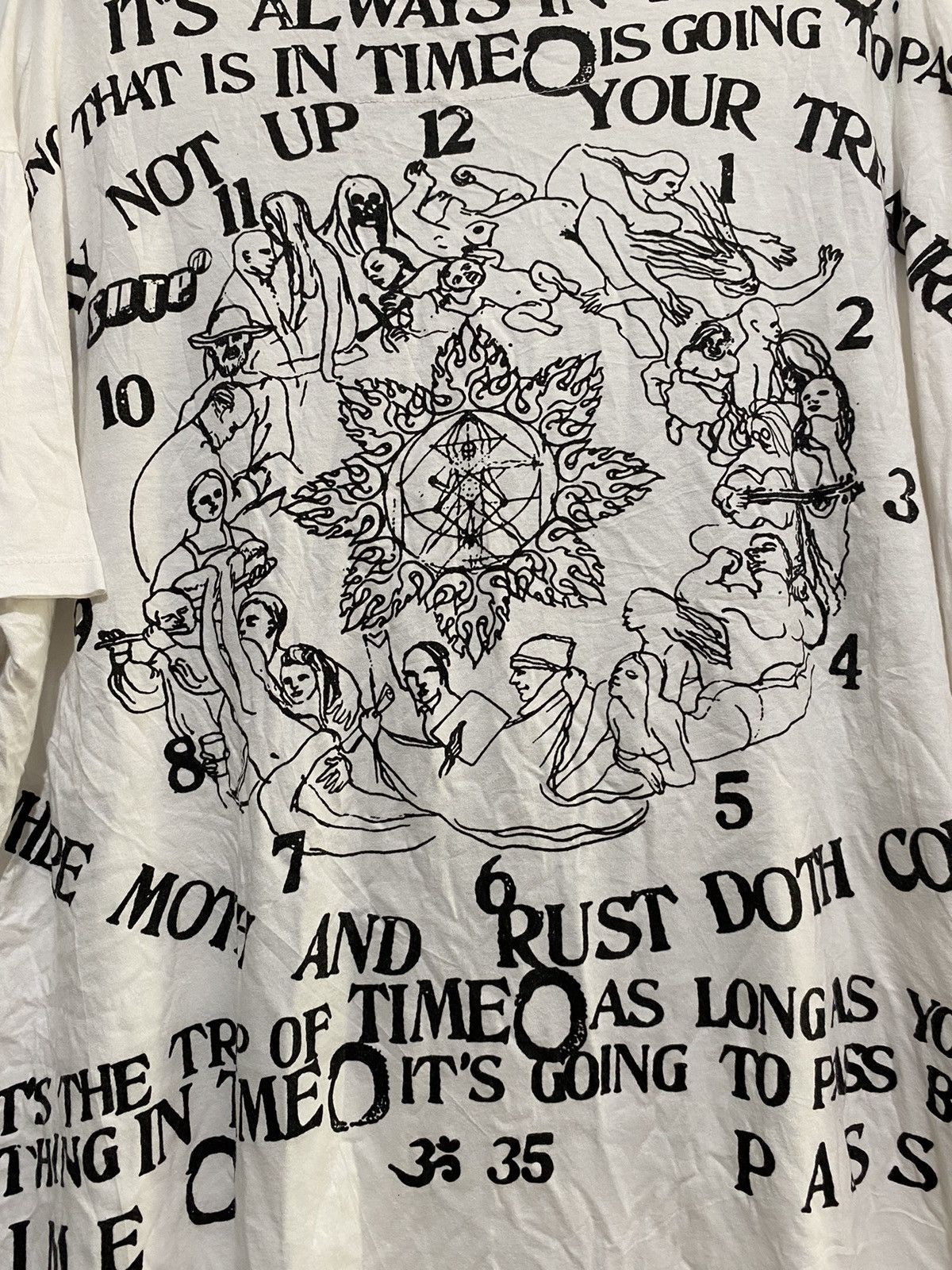 Japanese Brand Japanese sure mega print poem oversize tshirts Size US XXL / EU 58 / 5 - 7 Thumbnail