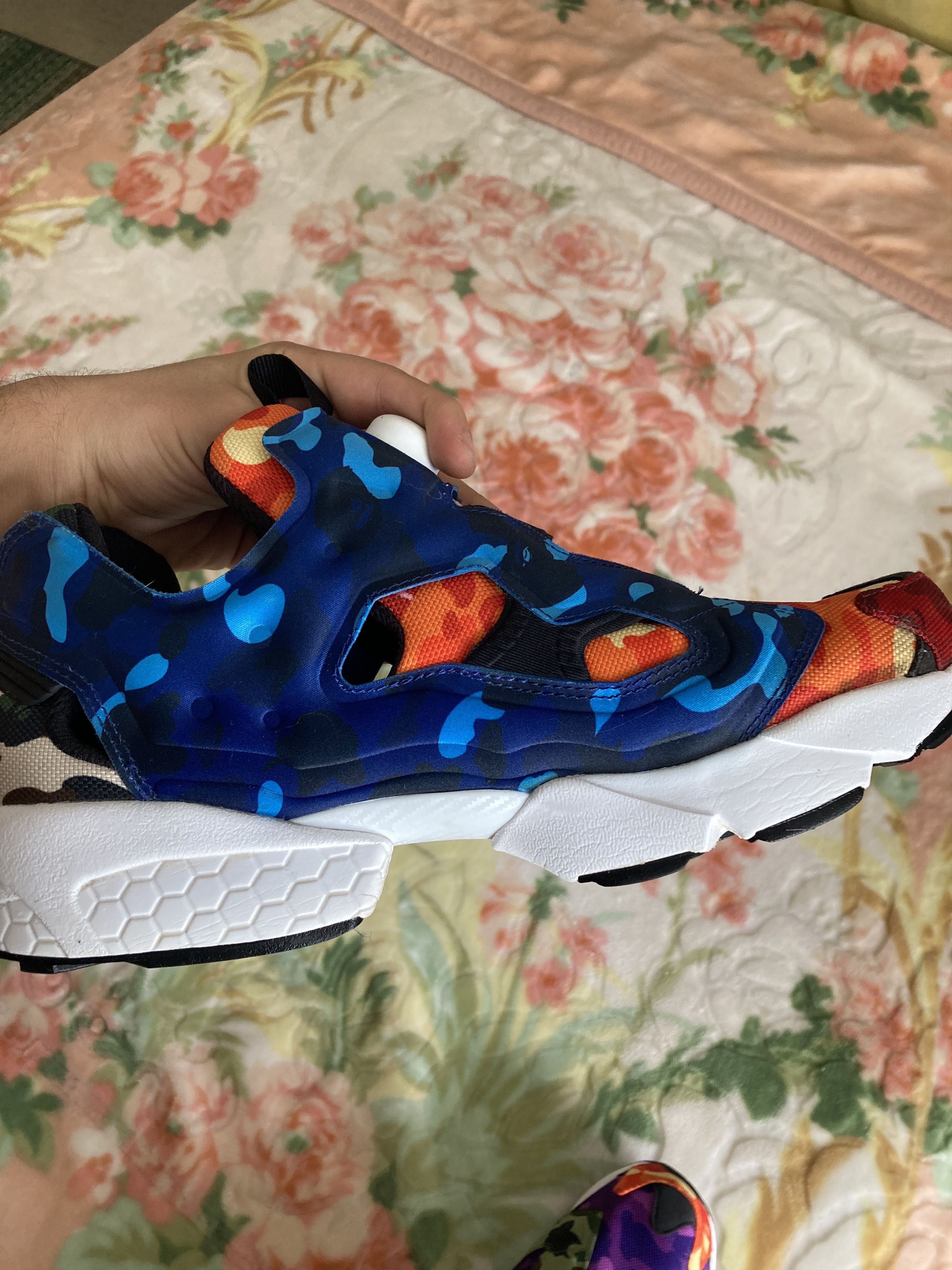 Nigo Bathing Ape Reebok Instapump Fury: Multicolor Camo Size US 10.5 / EU 43-44 - 7 Thumbnail