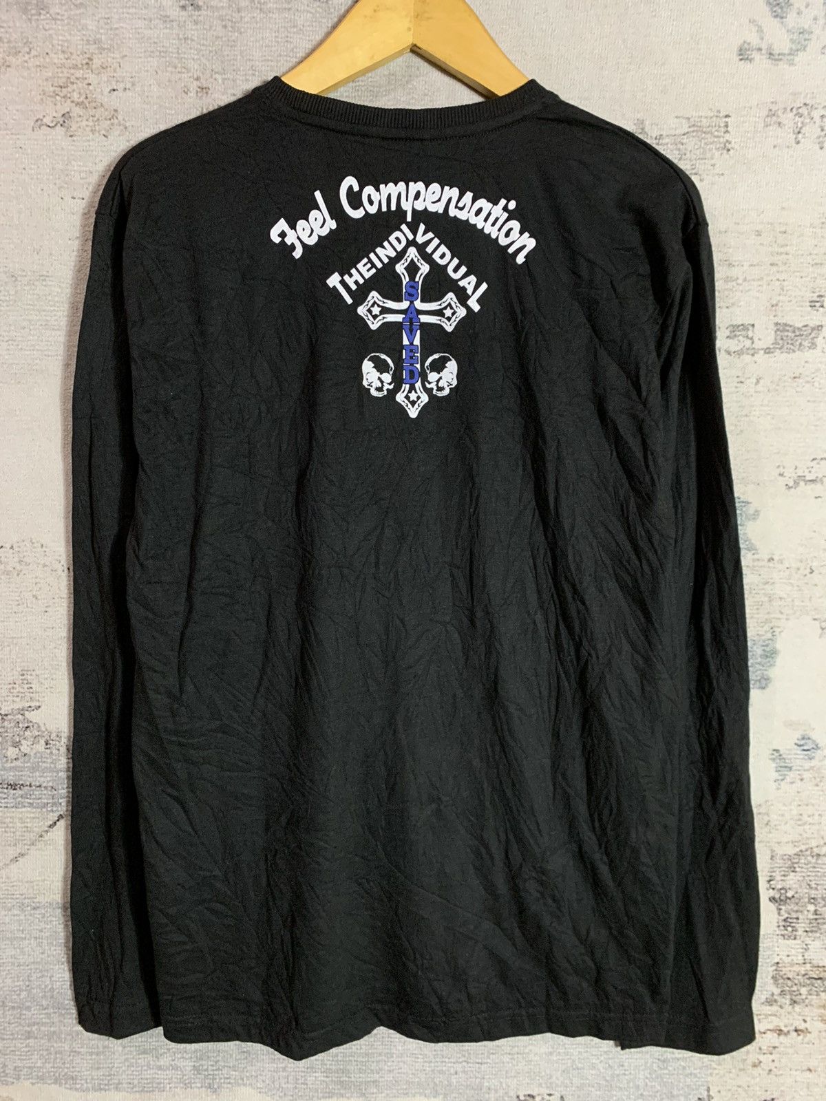 14th Addiction × In The Attic × KMRii Japanese Poem Cross LongSleeve 'KMRii Style Size US L / EU 52-54 / 3 - 2 Thumbnail