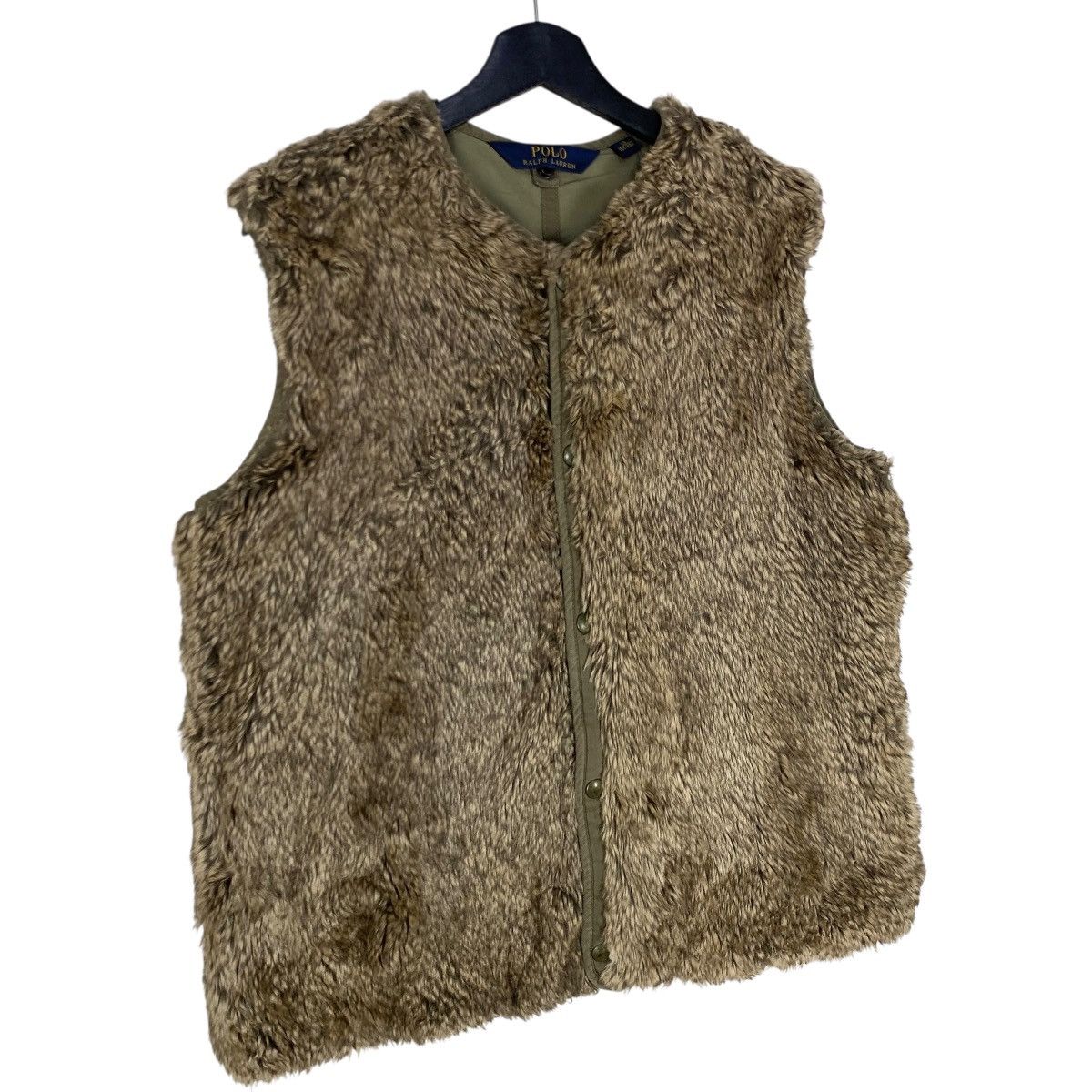 Ralph Lauren Vintage Polo Ralph Lauren Faux Fur Vest Jacket Size US M / EU 48-50 / 2 - 2 Thumbnail