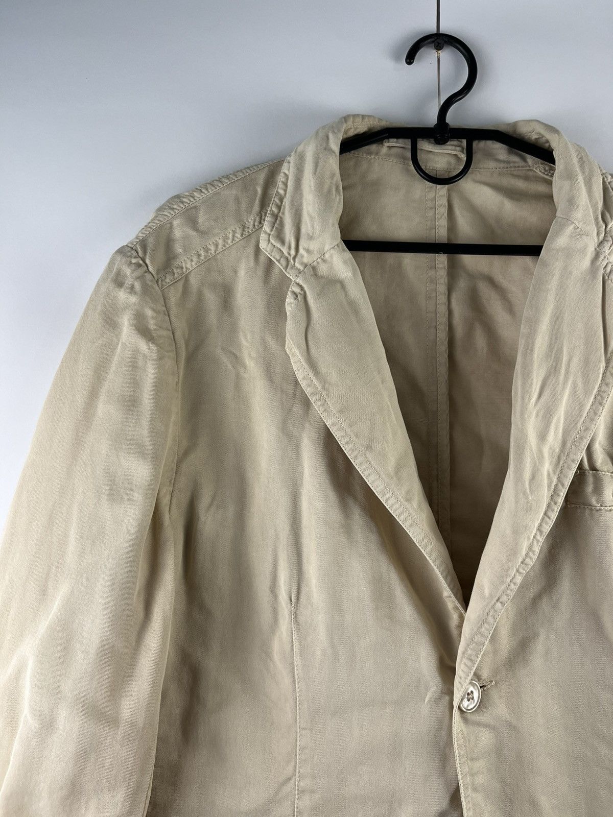 Z Zegna Z Zegna Luxury Solid Linen & Cotton Blazer Jacket Italy Size 42R - 2 Thumbnail