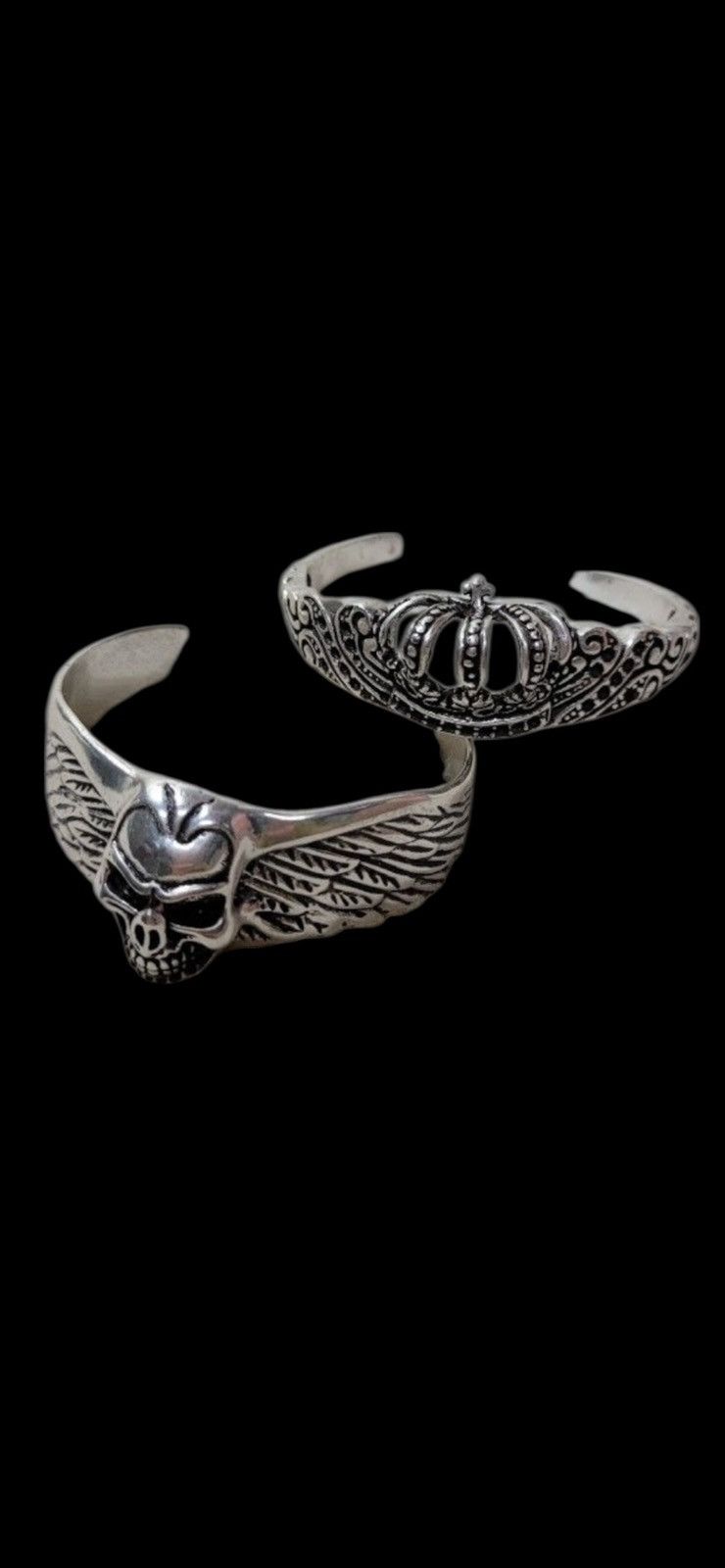 Kapital Vanbath Skull Biker Bone Cuff Size ONE SIZE - 7 Thumbnail