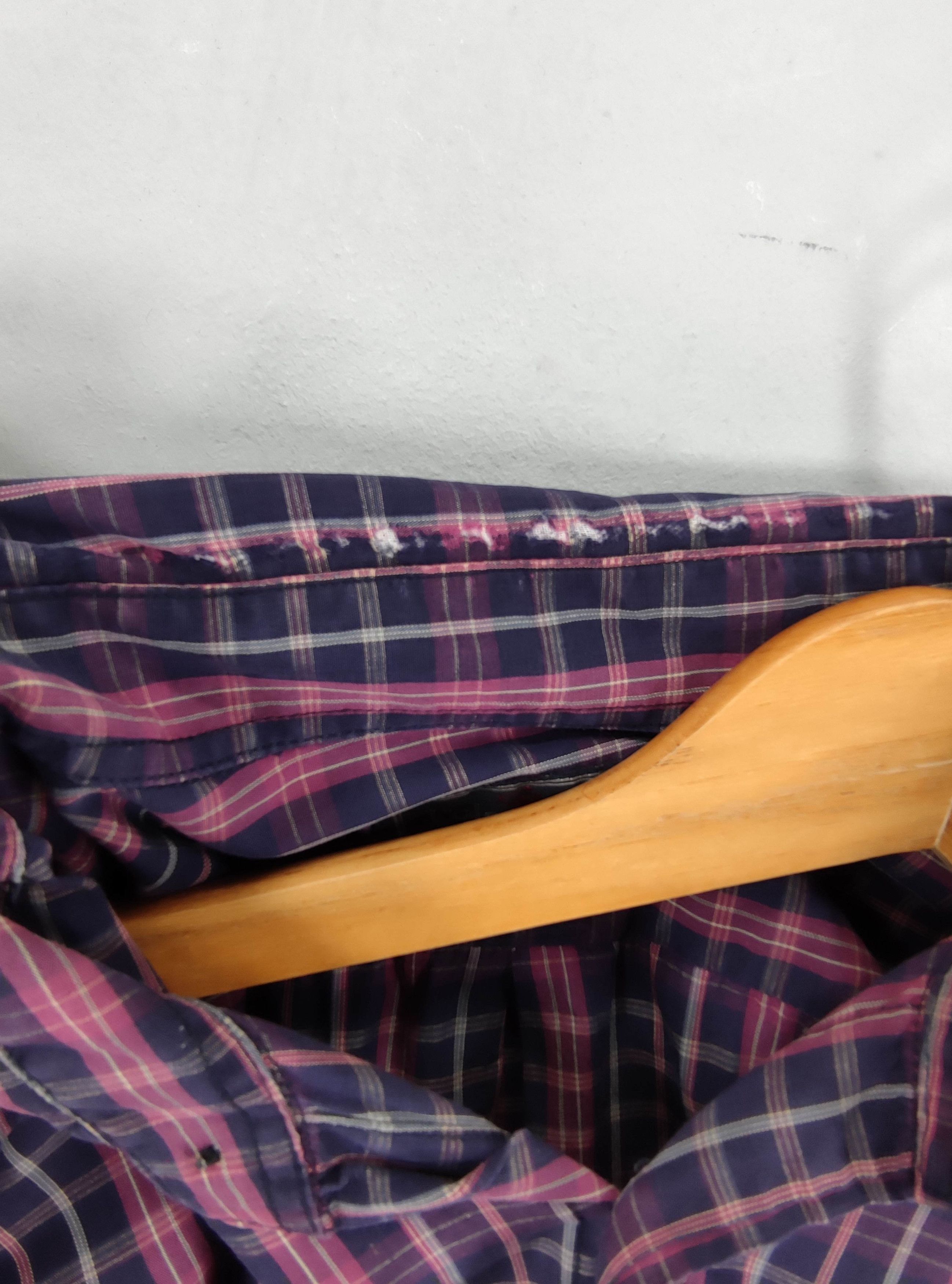 Flannel Vintage Polo Club Shirt Button Up Checkered Long Sleeve Size US L / EU 52-54 / 3 - 3 Thumbnail