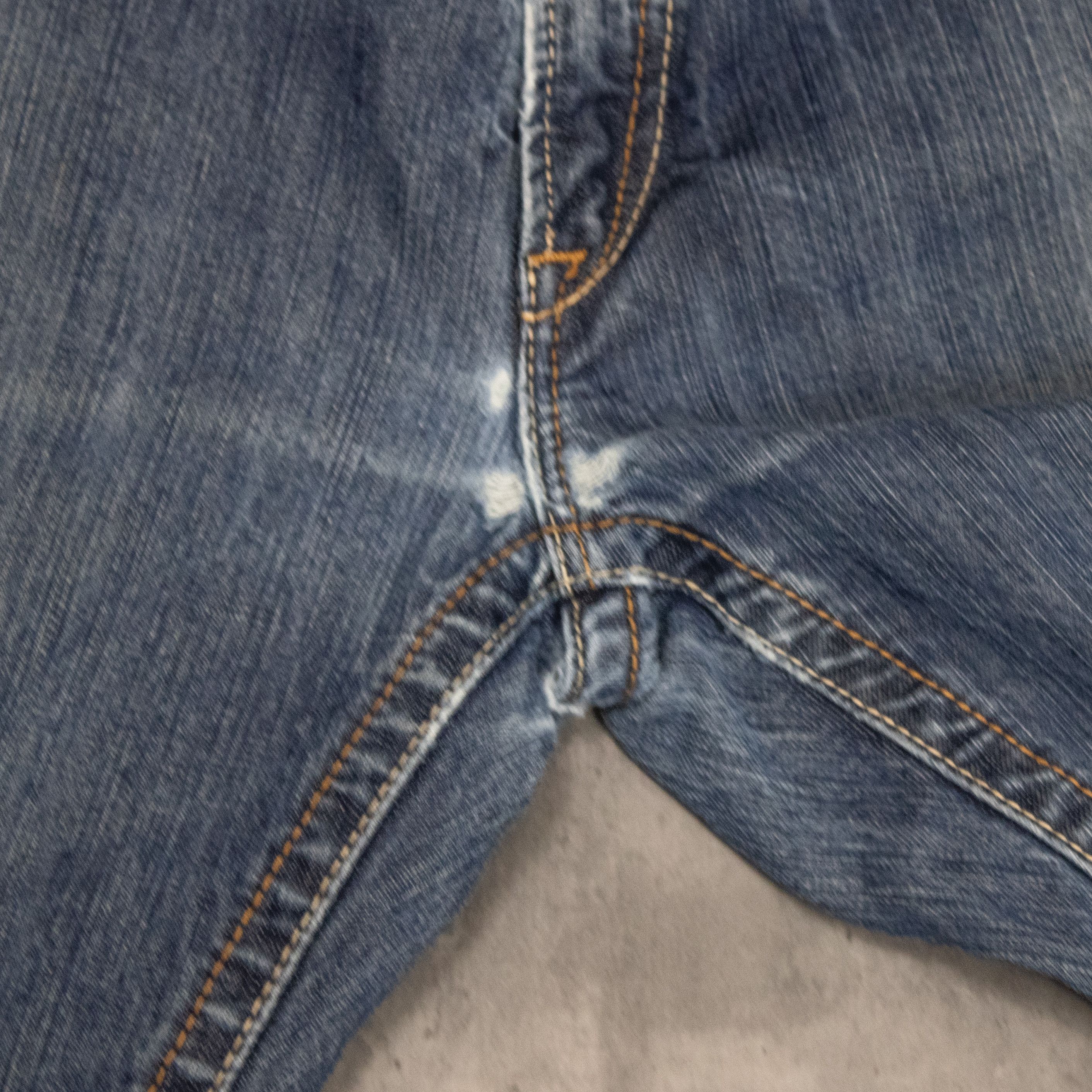 Carhartt Vintage Y2K Arti Works Thrashed Baggy Workwear Denim Jeans Size US 34 / EU 50 - 8 Thumbnail