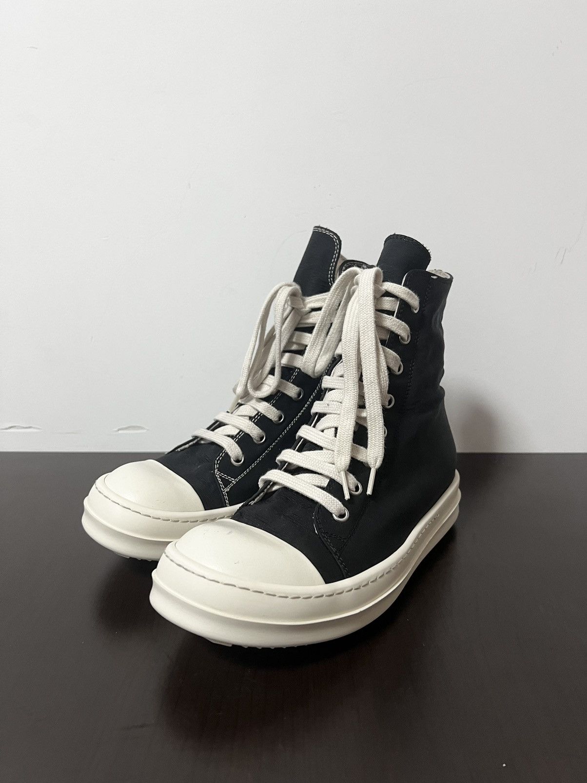 Rick Owens Drkshdw Rick owens ss19 ramones high top sneakers sz35.5 Size US 5.5 / IT 35.5 - 1 Thumbnail