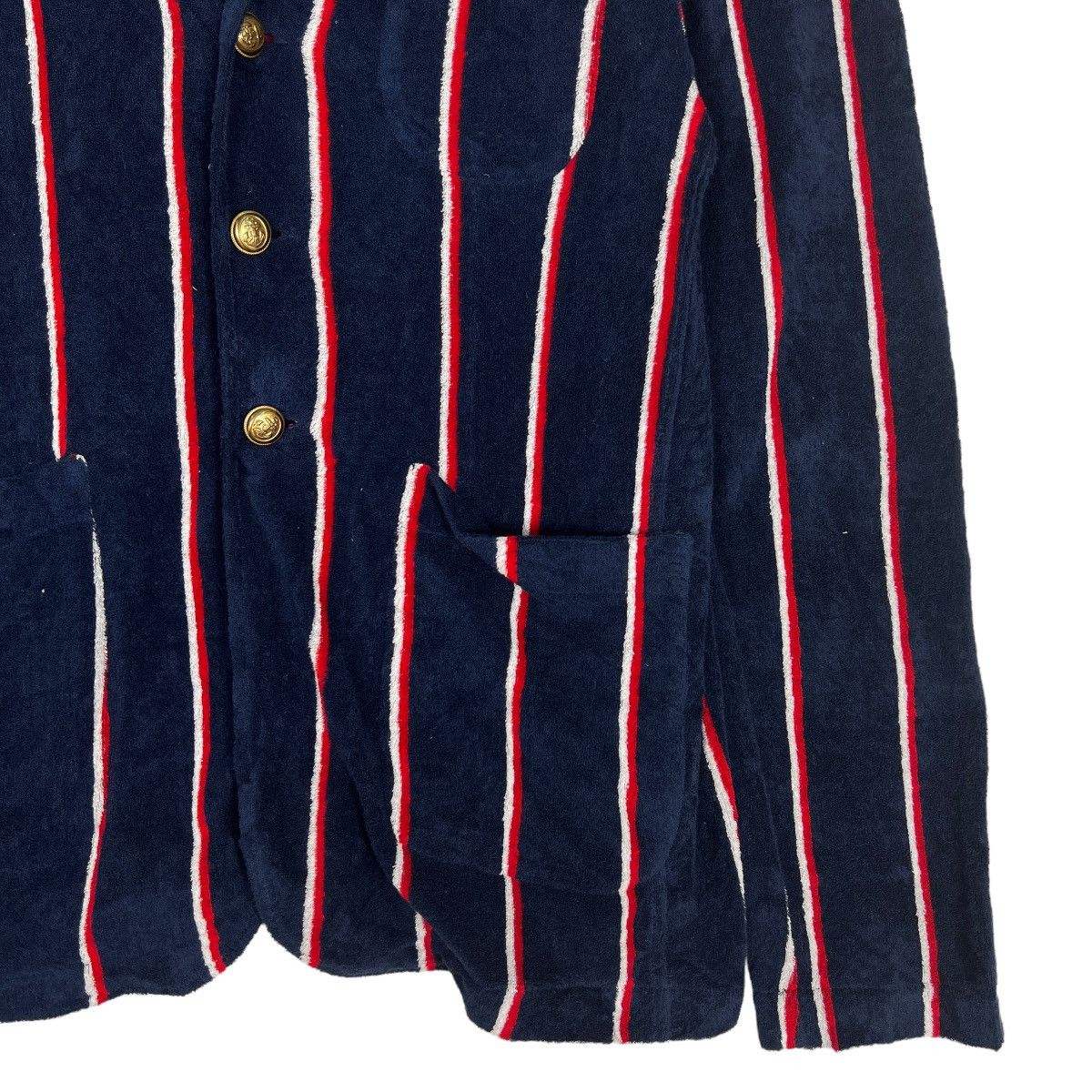Other 🔥 DREW & CO ARTISAN STRIPE CARDIGAN BLAZER MADE IN ITALY Size US XXL / EU 58 / 5 - 5 Thumbnail