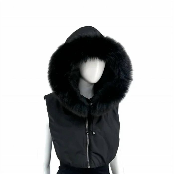 Designer MITCHIE'S MATCHINGS Nylon Fox Trimmed Hood In Black | Grailed