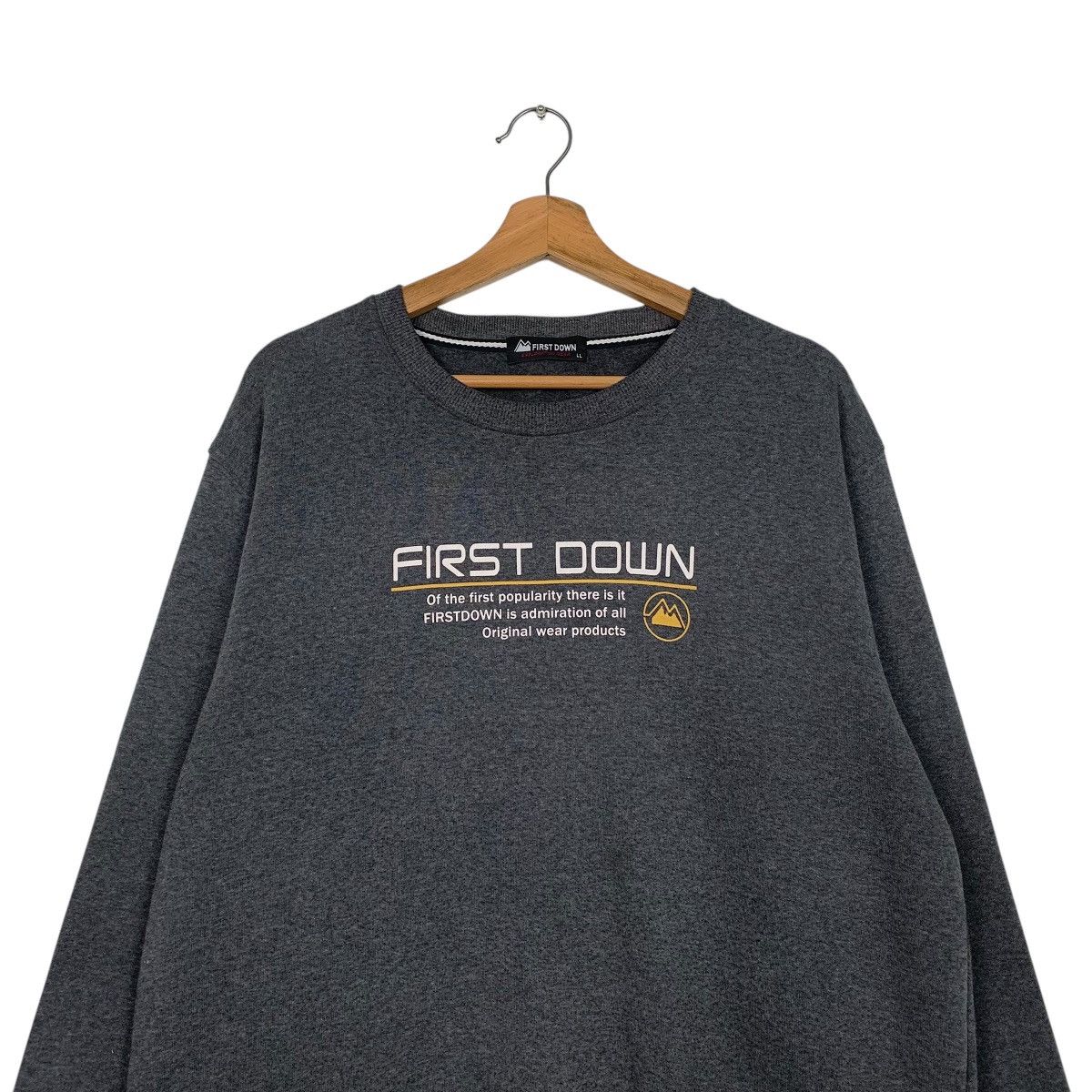 Japanese Brand First Down Crewneck Sweatshirt Size US L / EU 52-54 / 3 - 2 Thumbnail