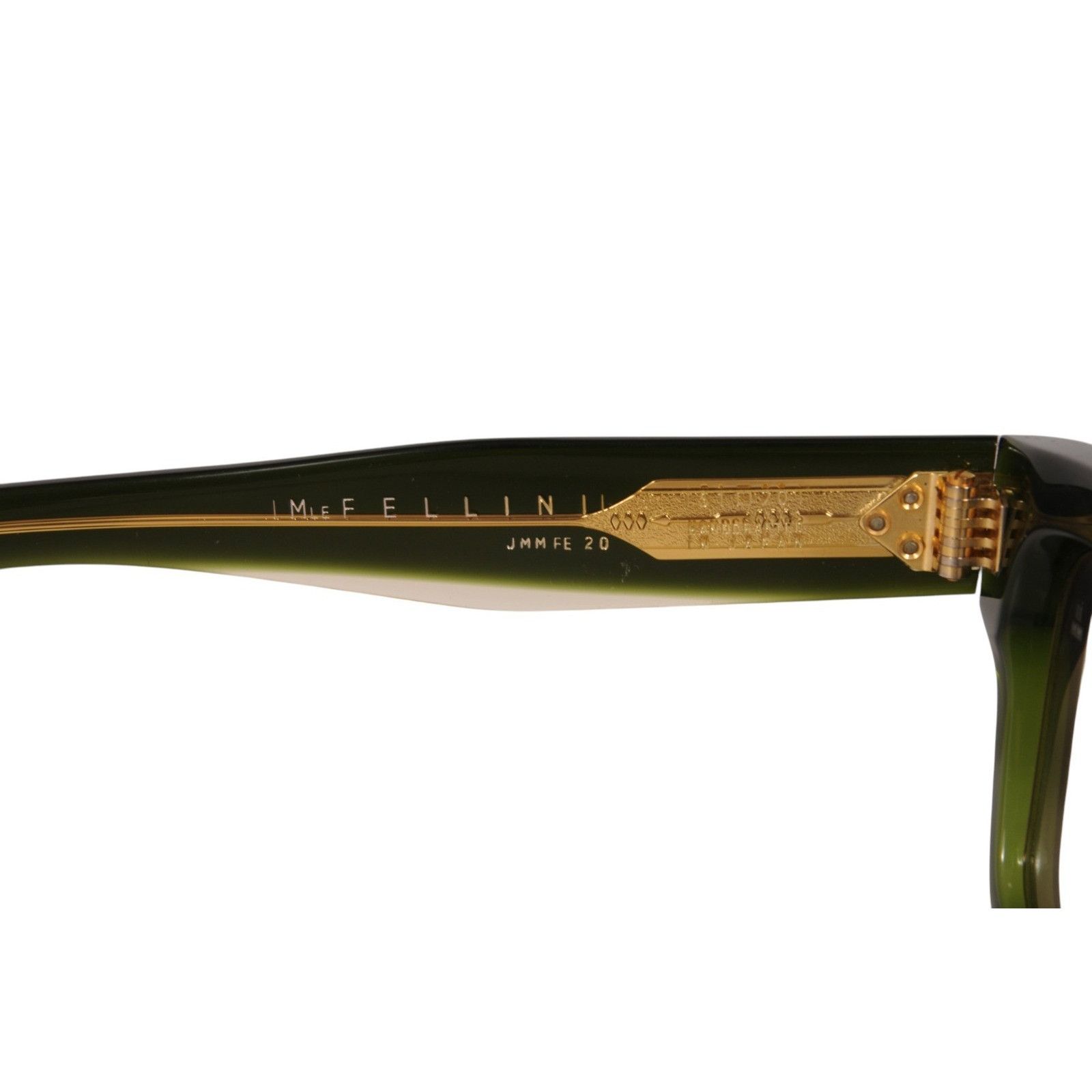 Jacques Marie Mage Fellini Sunglasses Emerald Green Gold JMM Size ONE SIZE - 4 Thumbnail