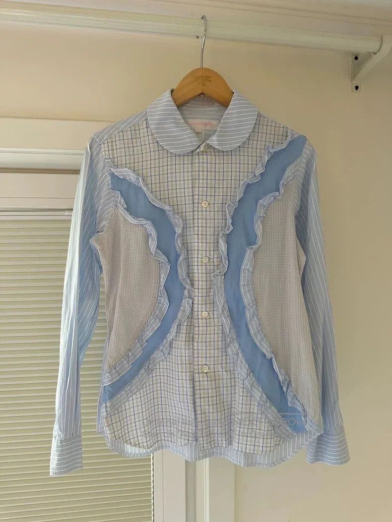 Comme des Garcons COMME des GARCONS Ruffled Check Shirt . Size US M / EU 48-50 / 2 - 5 Thumbnail