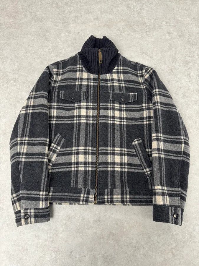 Dolce & Gabbana 2000s Dolce & Gabbana Grey Checkered Wool Jacket Size US M / EU 48-50 / 2 - 1 Thumbnail