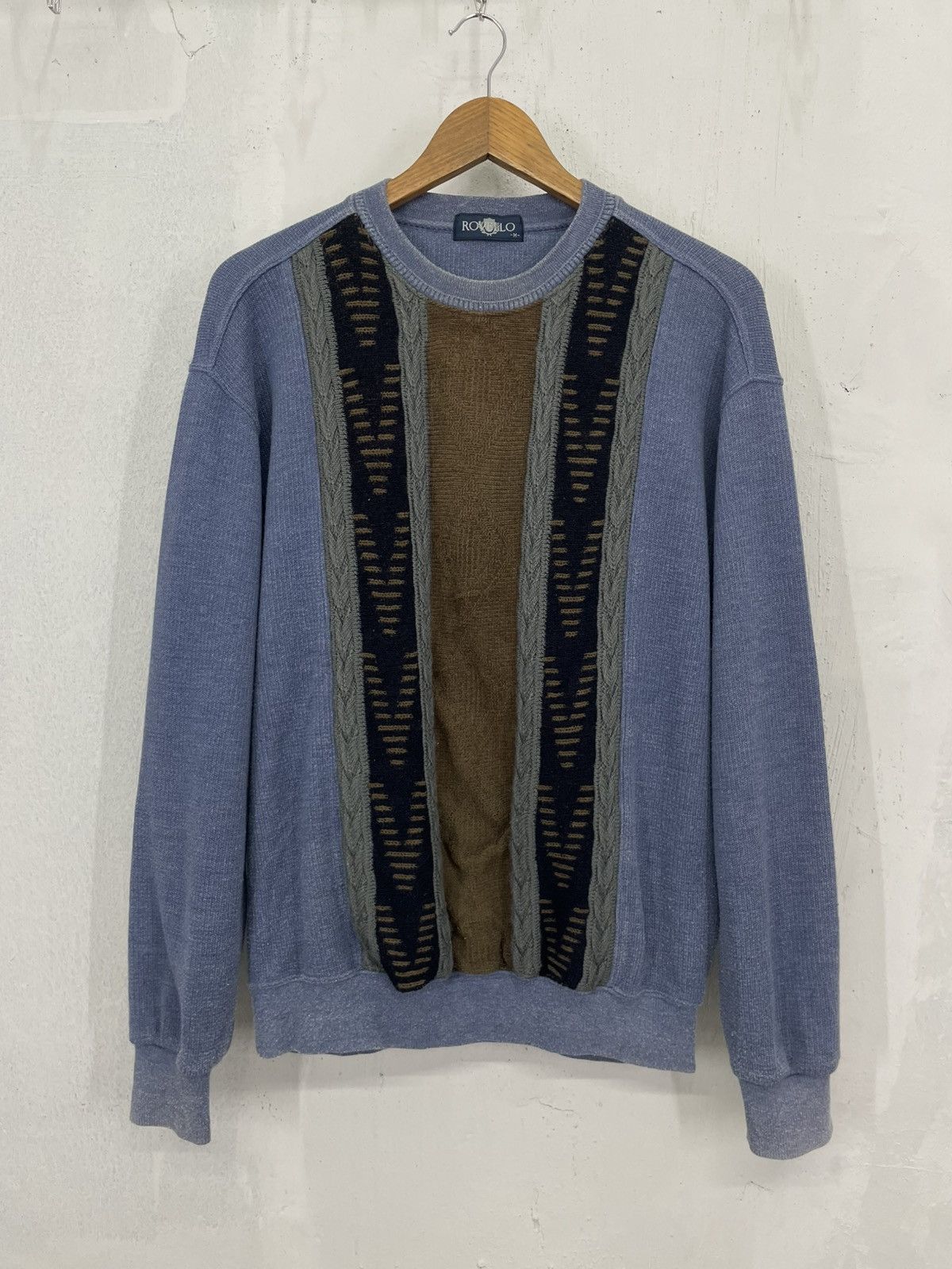 Carlo Colucci Rovelo Cardigan Coogi 3D Pure Wool 90’s Style Size US M / EU 48-50 / 2 - 1 Thumbnail