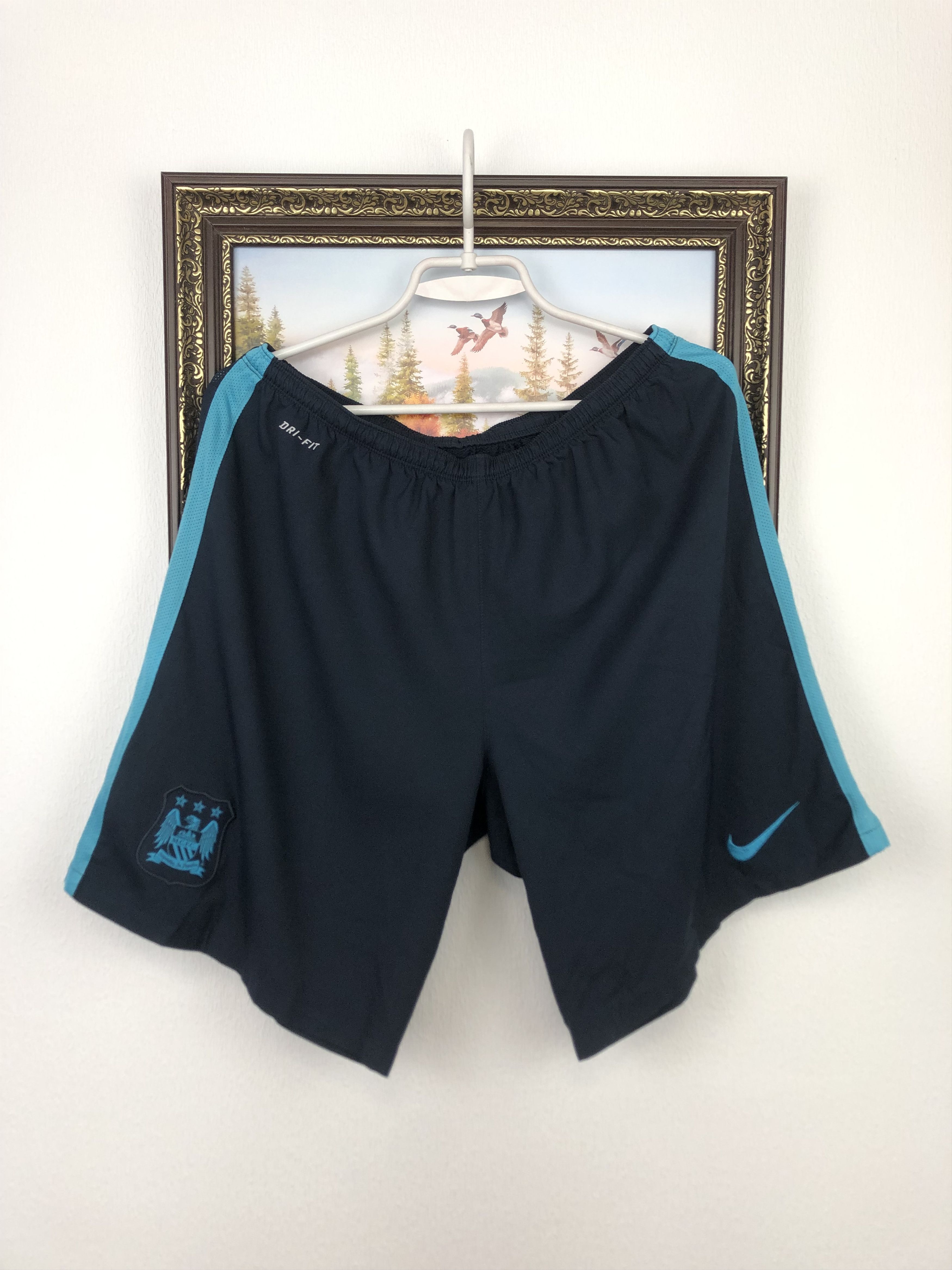 Nike Manchester City Nike Football Shorts Mens Soccer XL Size US 36 / EU 52 - 1 Thumbnail