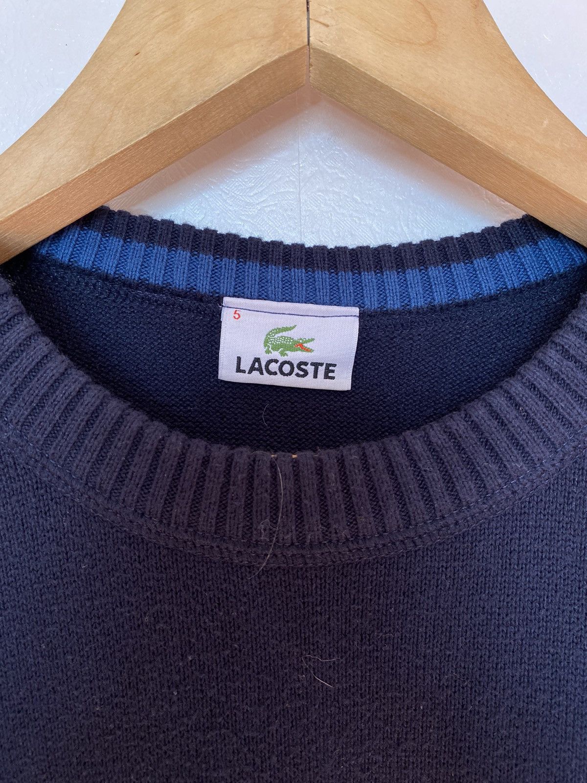 Lacoste Lacoste knitted mens pullover jumper sweater Size: 5 Size US M / EU 48-50 / 2 - 3 Thumbnail