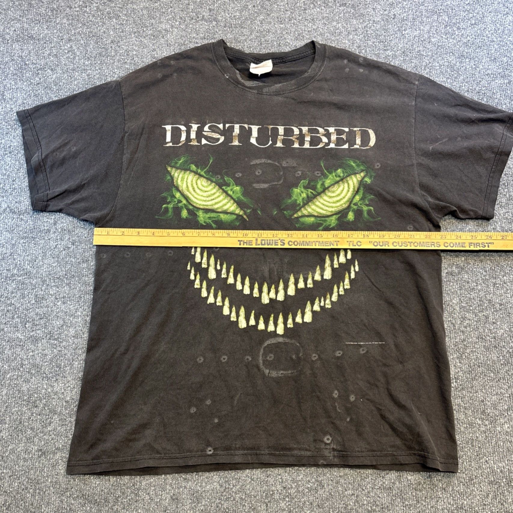 Hanes 2010 Disturbed Asylum Band T Shirt Hanes Black AOP Graphic XL Metal The Guy Mens XL Black Disturbed Asylum Band Shirt Hanes AOP Graphic XL Mens Size US XL / EU 56 / 4 - 5 Thumbnail