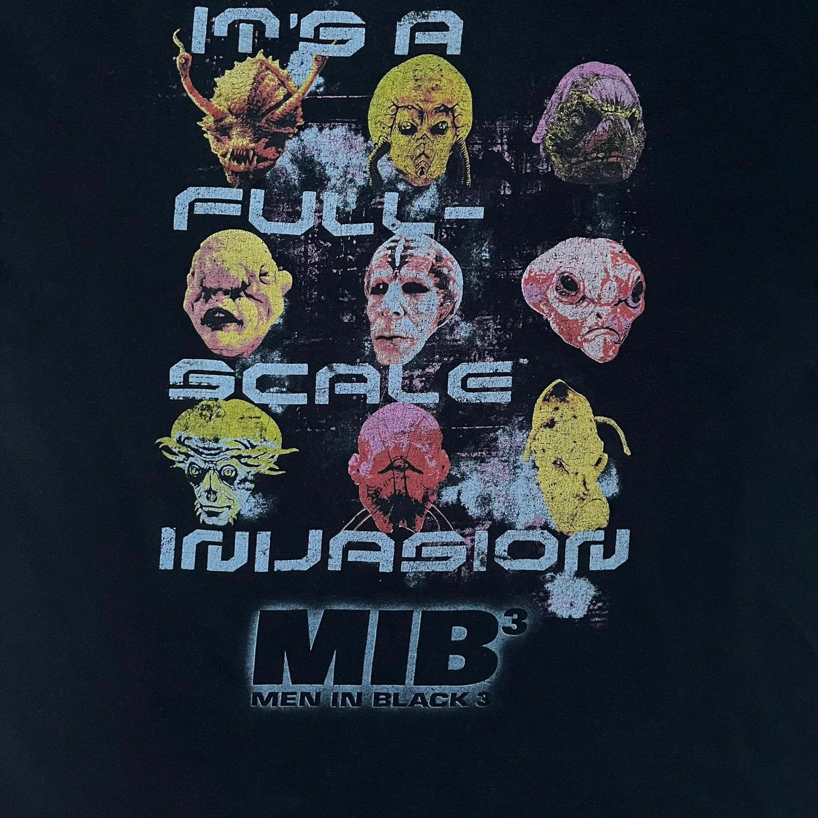 Vintage Men In Black 3 “It’s a Full Scale Invasion” 2012 Tee Size US S / EU 44-46 / 1 - 2 Thumbnail