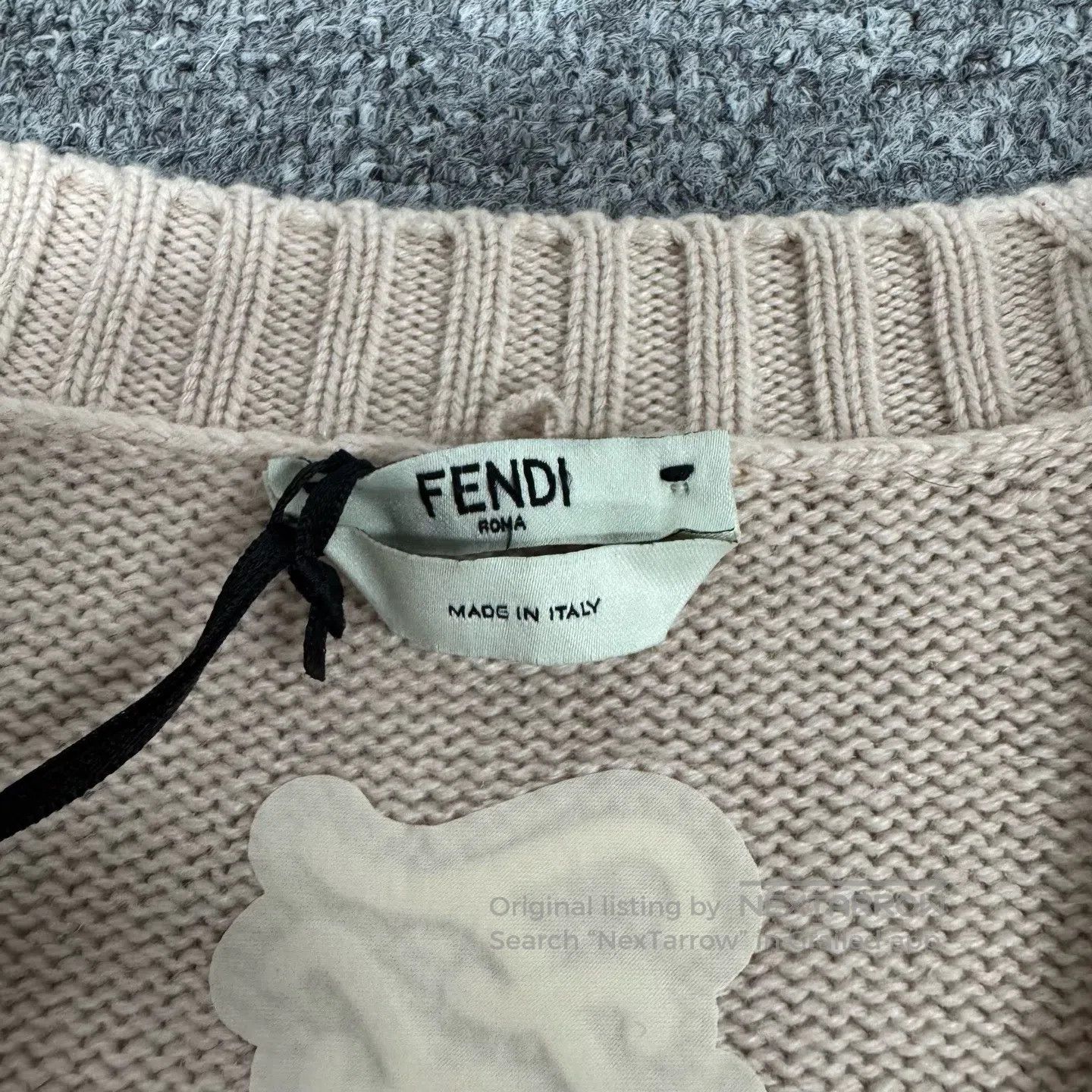 Fendi FENDI V-neck, double F-pattern jacquard design, cashmere k Size S / US 4 / IT 40 - 7 Thumbnail