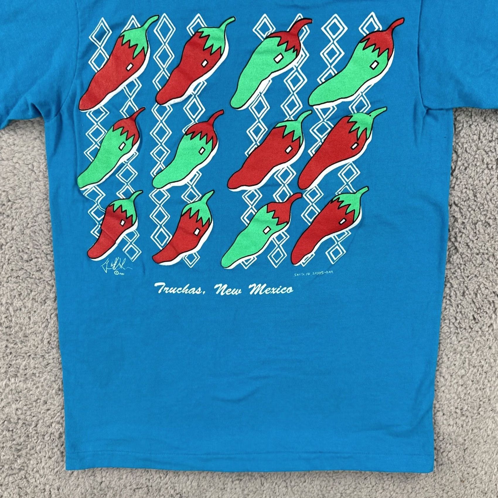 Hanes VINTAGE Hanes Beefy-T Mens S Blue T Shirt Single Stitch Made In USA 1990s Graphic Tee Cotton Blend Short Sleeve Mens Size US S / EU 44-46 / 1 - 5 Thumbnail