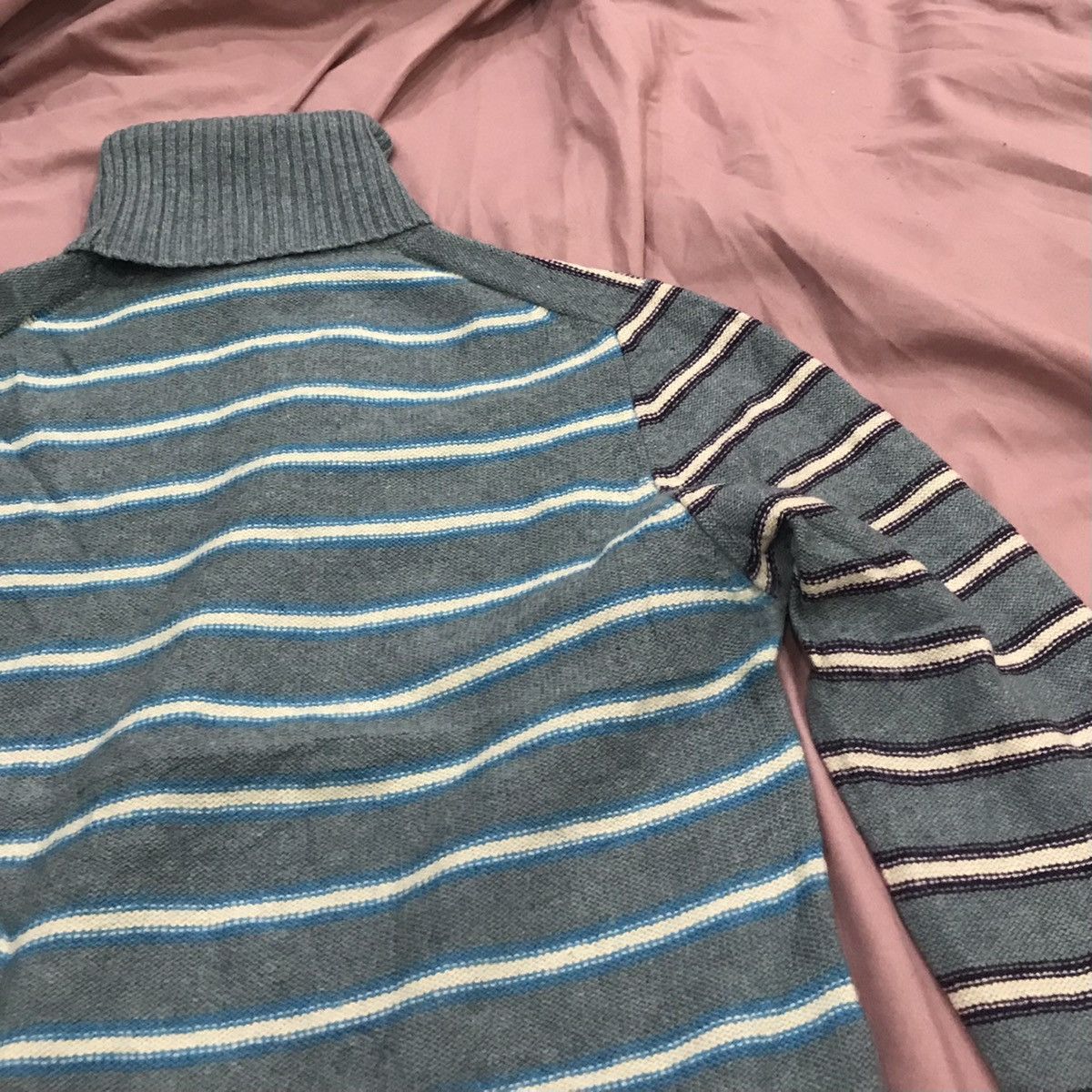 Paul Smith PAUL SMITH JEANS PURE LAMBSWOOL STRIPPED TURTLENECK Size US S / EU 44-46 / 1 - 4 Thumbnail
