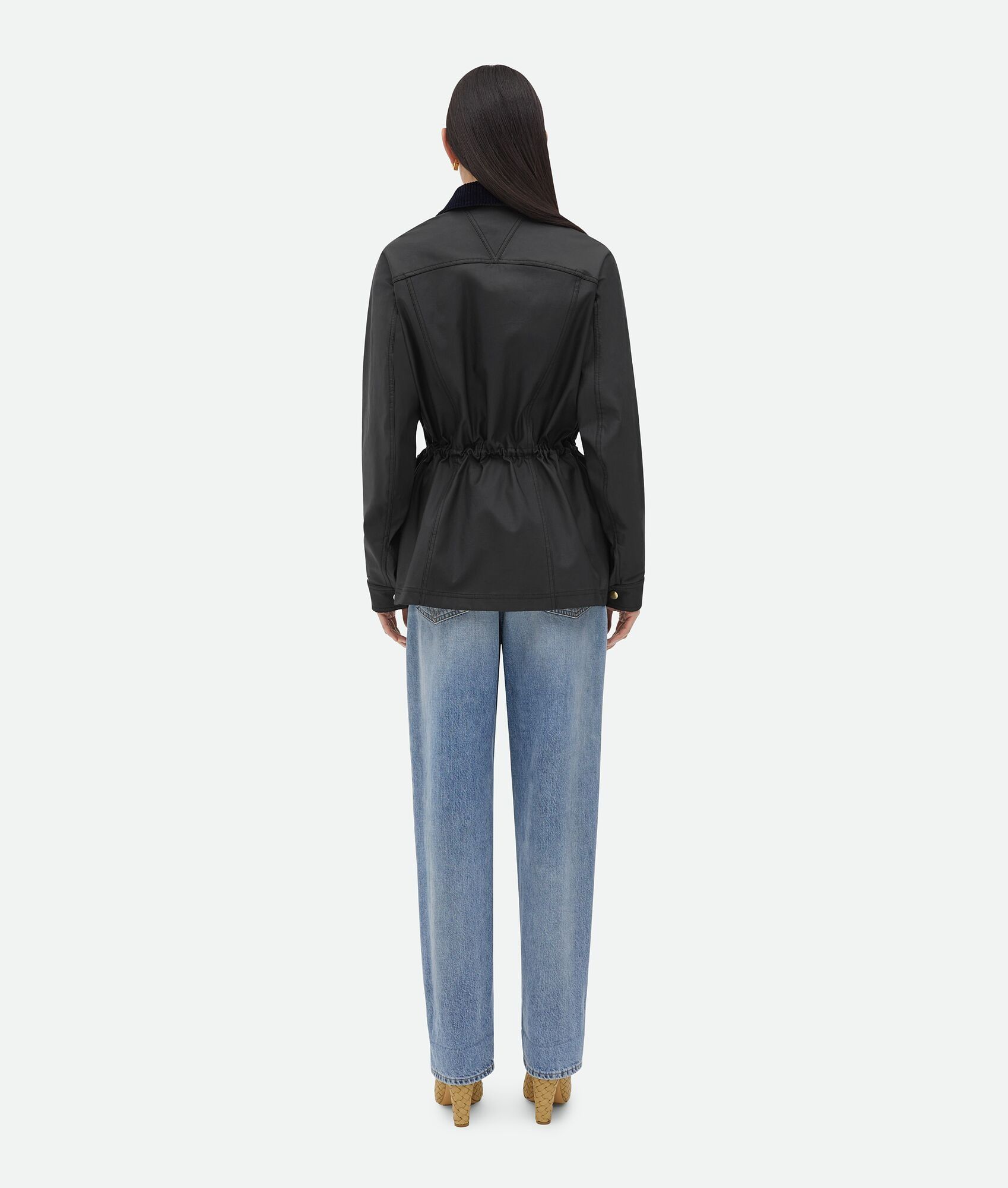 Bottega Veneta o1bcso1str0225 Waterproof Cotton Short Parka in Black Size XL / US 12-14 / IT 48-50 - 3 Thumbnail
