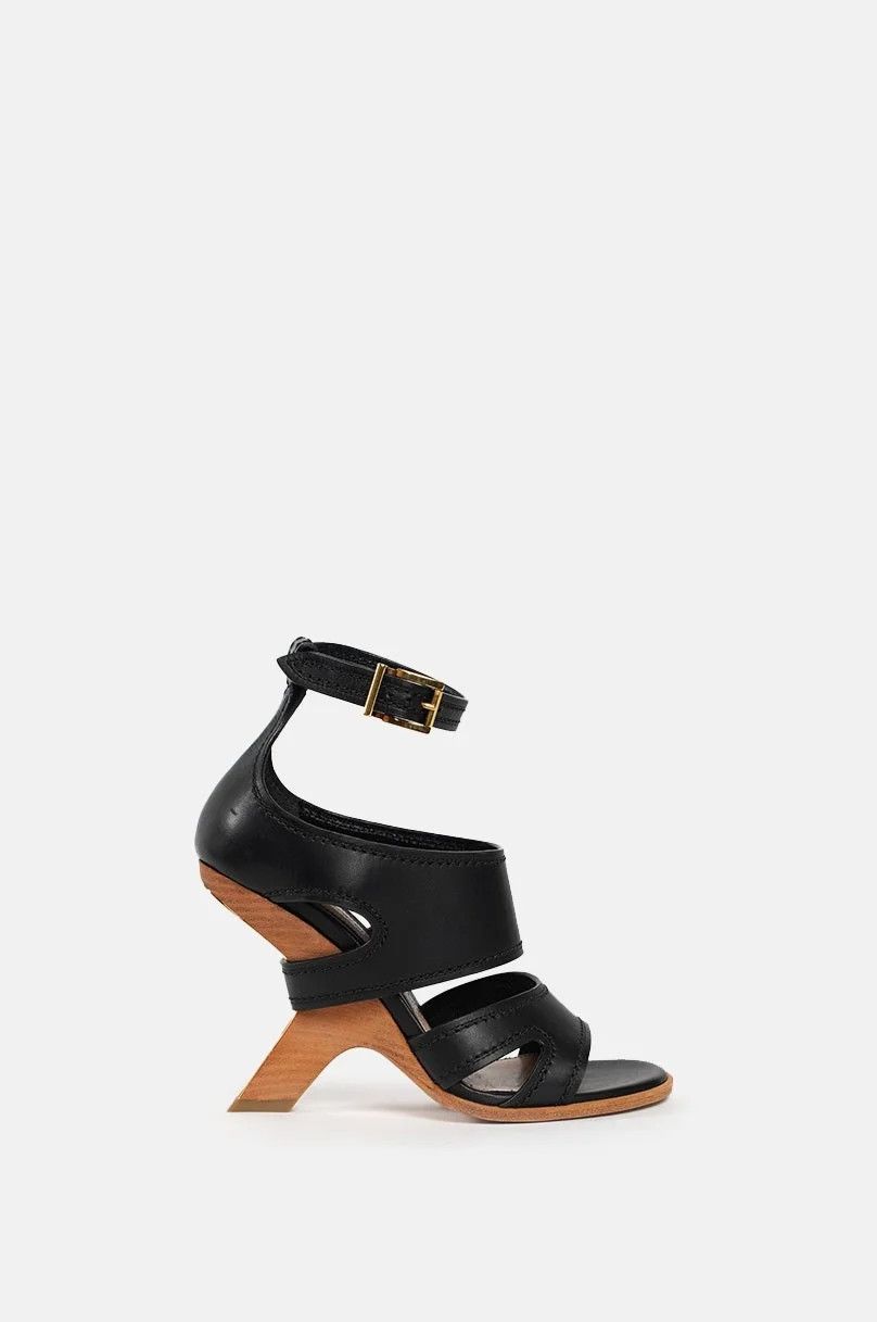 Alexander McQueen o1y0225 Sandals in Black Size US 6 / IT 36 - 1 Thumbnail