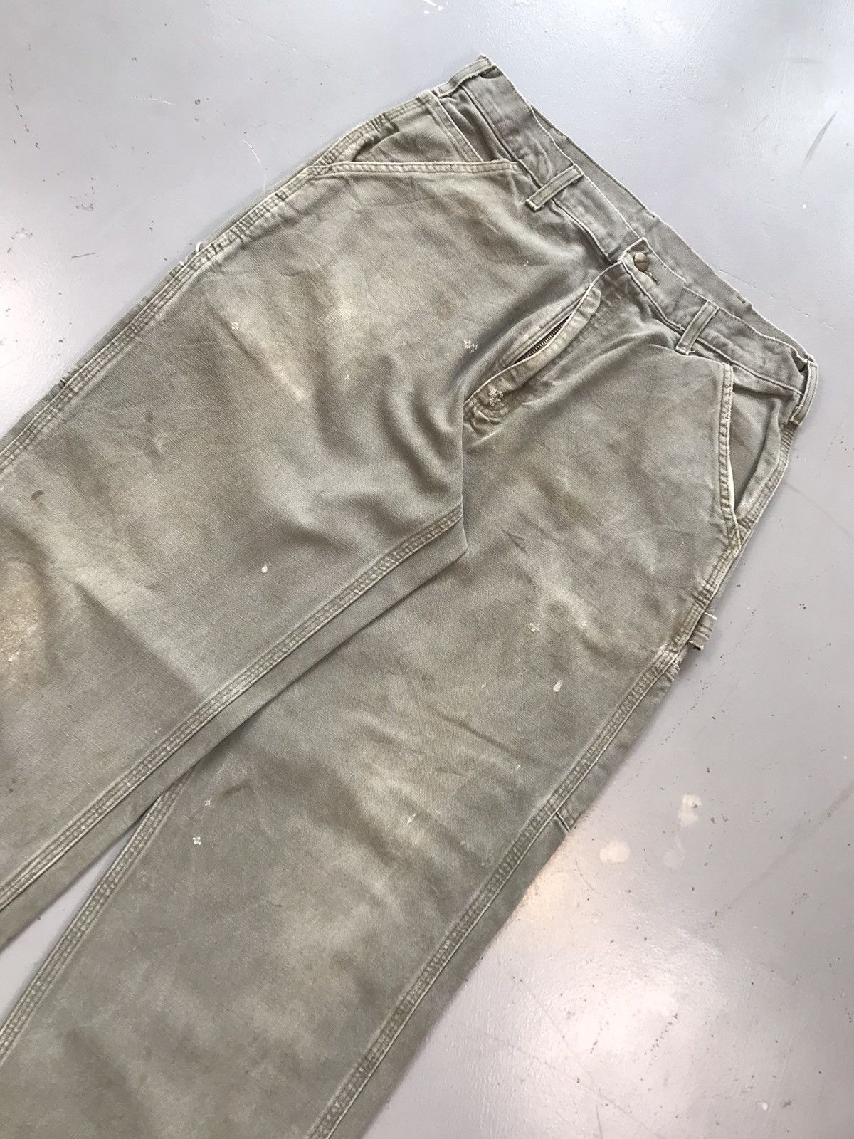 Carhartt × Vintage Vintage Carhartt B11 moss green denim pant Size US 34 / EU 50 - 4 Thumbnail