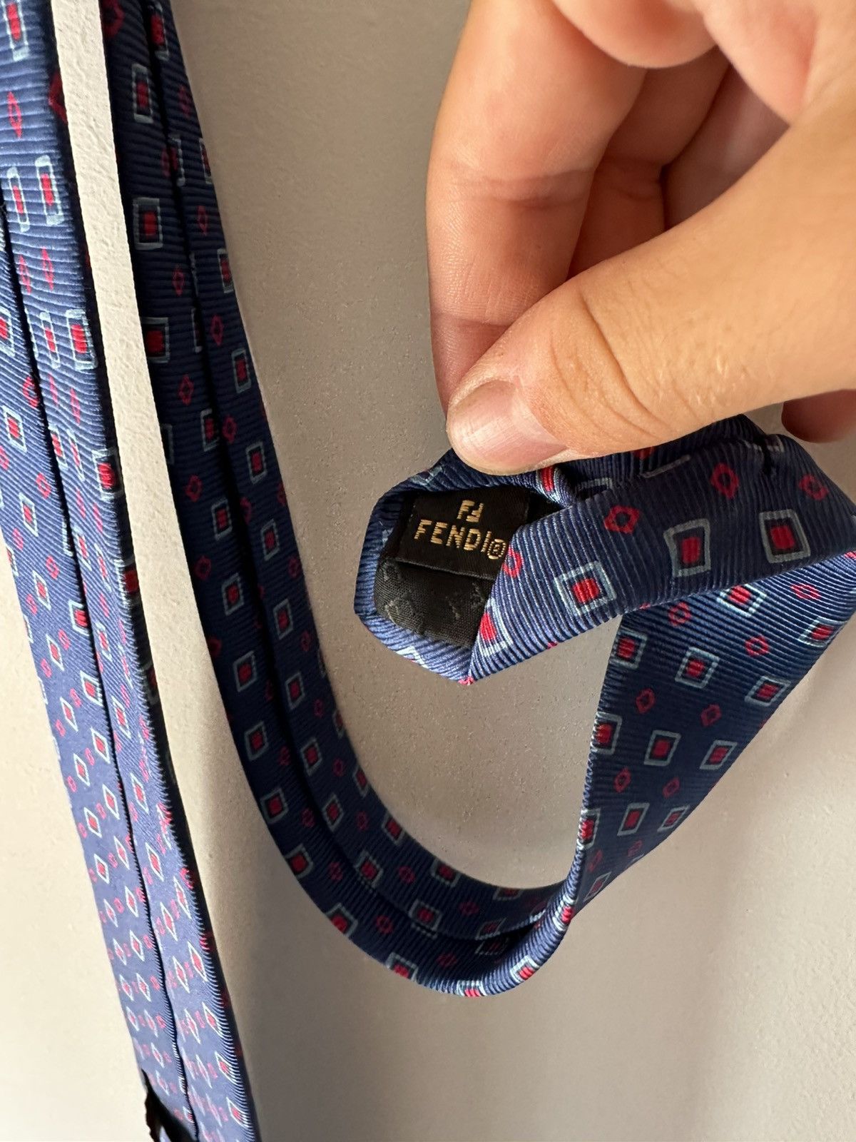 Fendi Fendi 100% Silk Tie – Made in Italy Size ONE SIZE - 4 Thumbnail
