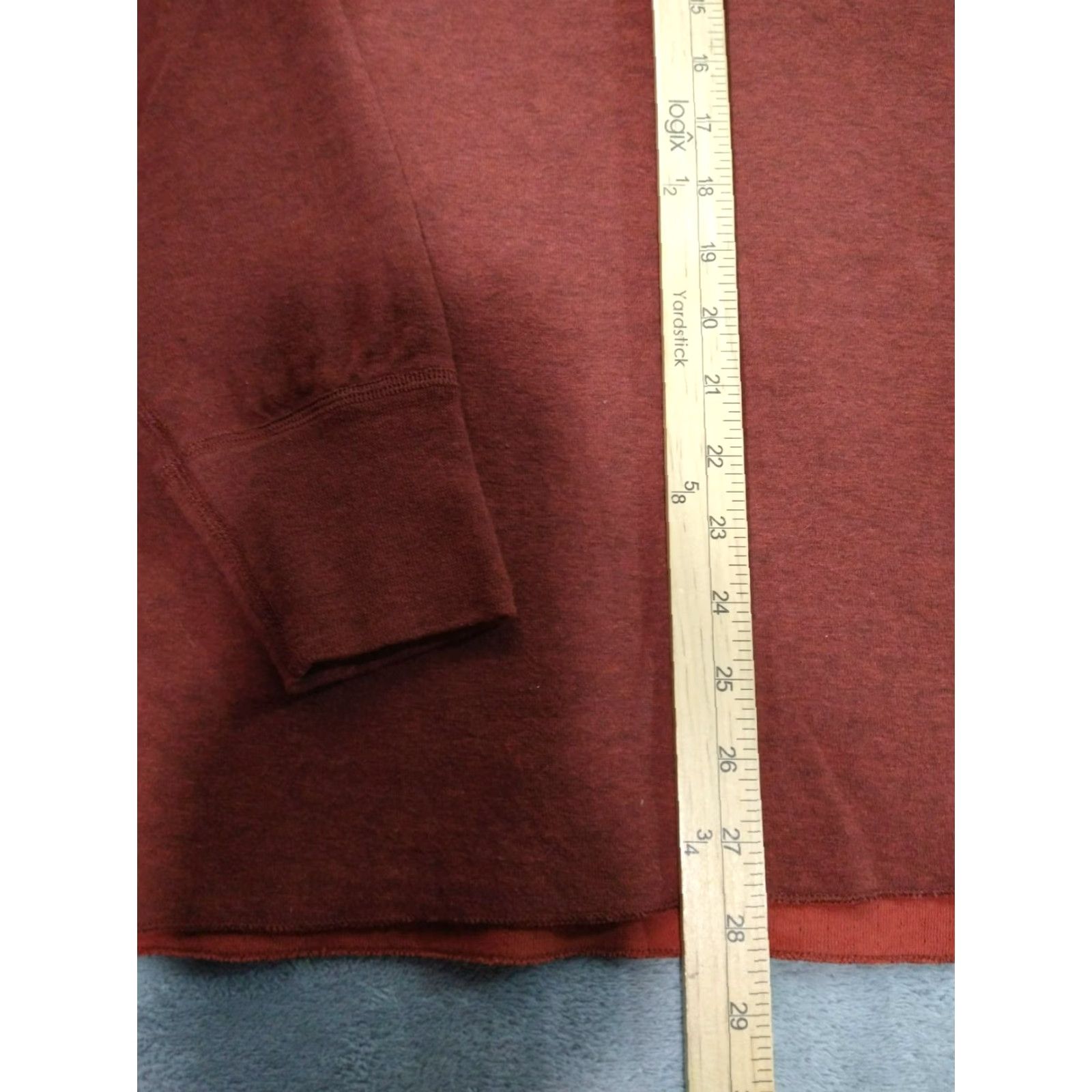 Vintage L.L. Bean Shirt Mens Large Orange River Driver Henley Wool Blend Base Layer Size US L / EU 52-54 / 3 - 3 Thumbnail
