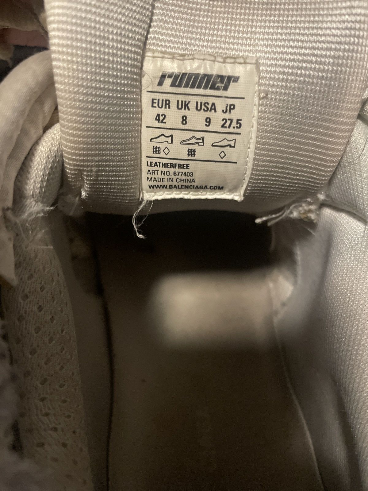 Balenciaga Four-Color Balenciaga Beige Runners Size US 9 / EU 42 - 3 Thumbnail