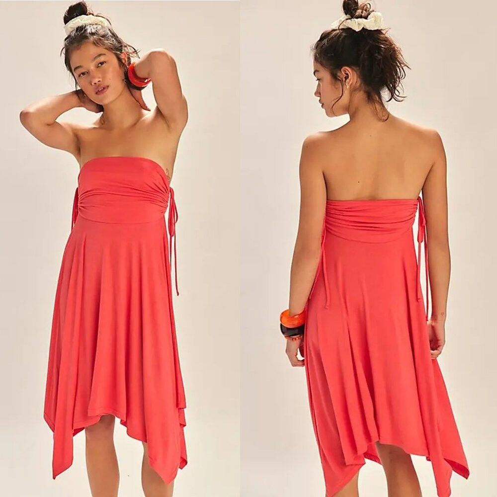 Free People NWT New Free People Zella Convertible Skirt In Corallish Si Size 36" / US 14 / IT 50 - 1 Thumbnail