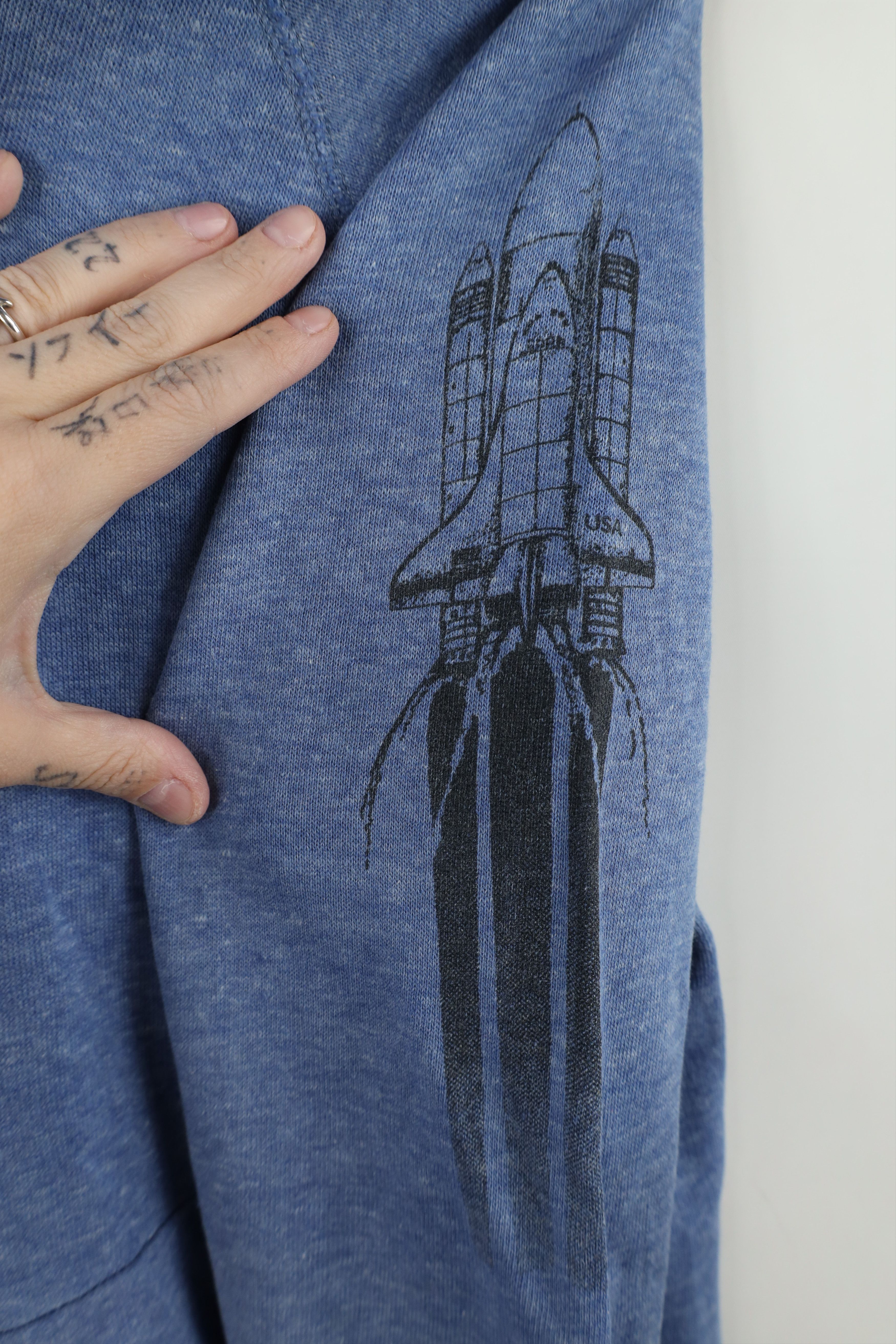 Vintage Vintage 70s 80s Streetwear NASA Space Rocket Hoodie USA Size M / US 6-8 / IT 42-44 - 4 Thumbnail