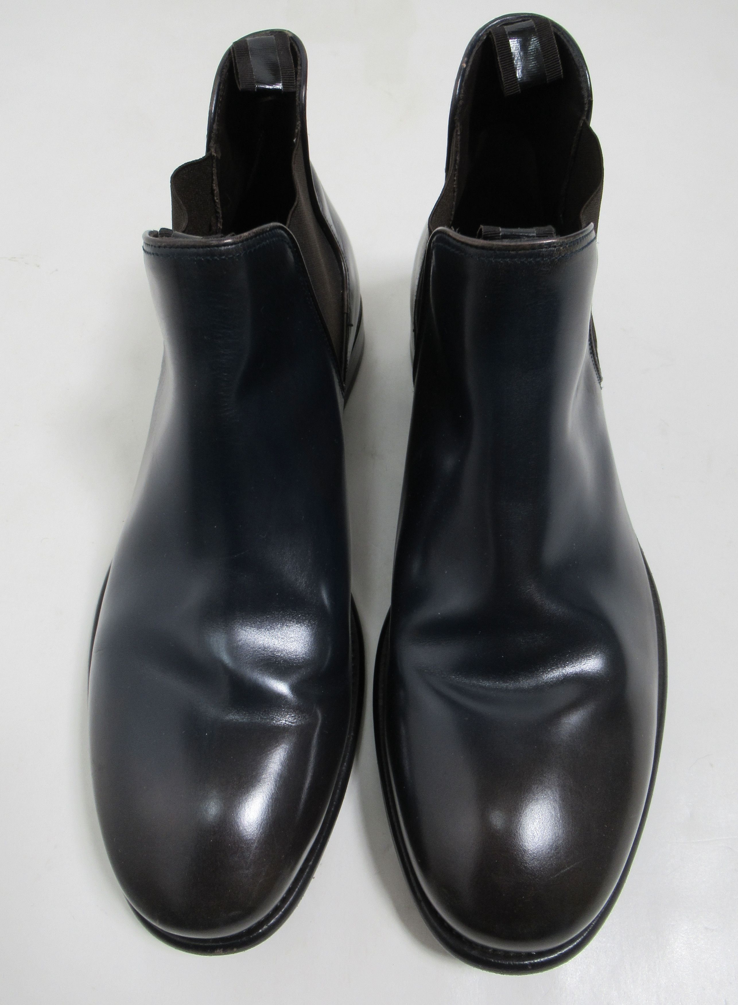 Salvatore Ferragamo Salvatore Ferragamo Men's Santo Chelsea Boots Chocolate Size US 11 / EU 44 - 2 Thumbnail