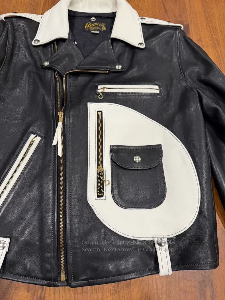 Buco Buco Limited black and white patchwork leather jacket Size US M / EU 48-50 / 2 - 3 Thumbnail