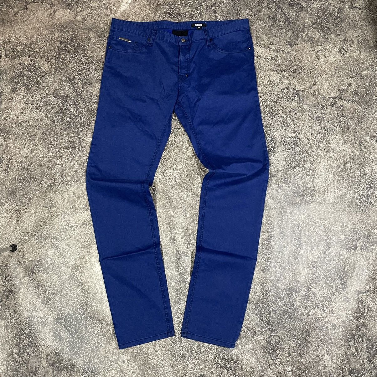 Just Cavalli × Roberto Cavalli Just Cavalli Blue Big Logo Pants Size US 38 / EU 54 - 1 Thumbnail