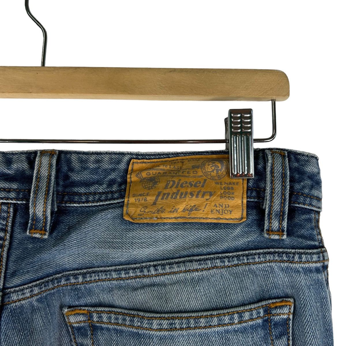 Diesel 🔥VINTAGE FLARE DENIM JEANS BOW CUT DIESEL INDUSTRY Size US 34 / EU 50 - 12 Thumbnail
