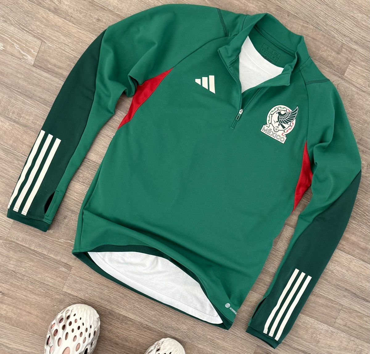 Vintage Adidas Y2K Mexico National Track Soccer Blokecore Jacket Size US S / EU 44-46 / 1 - 4 Thumbnail