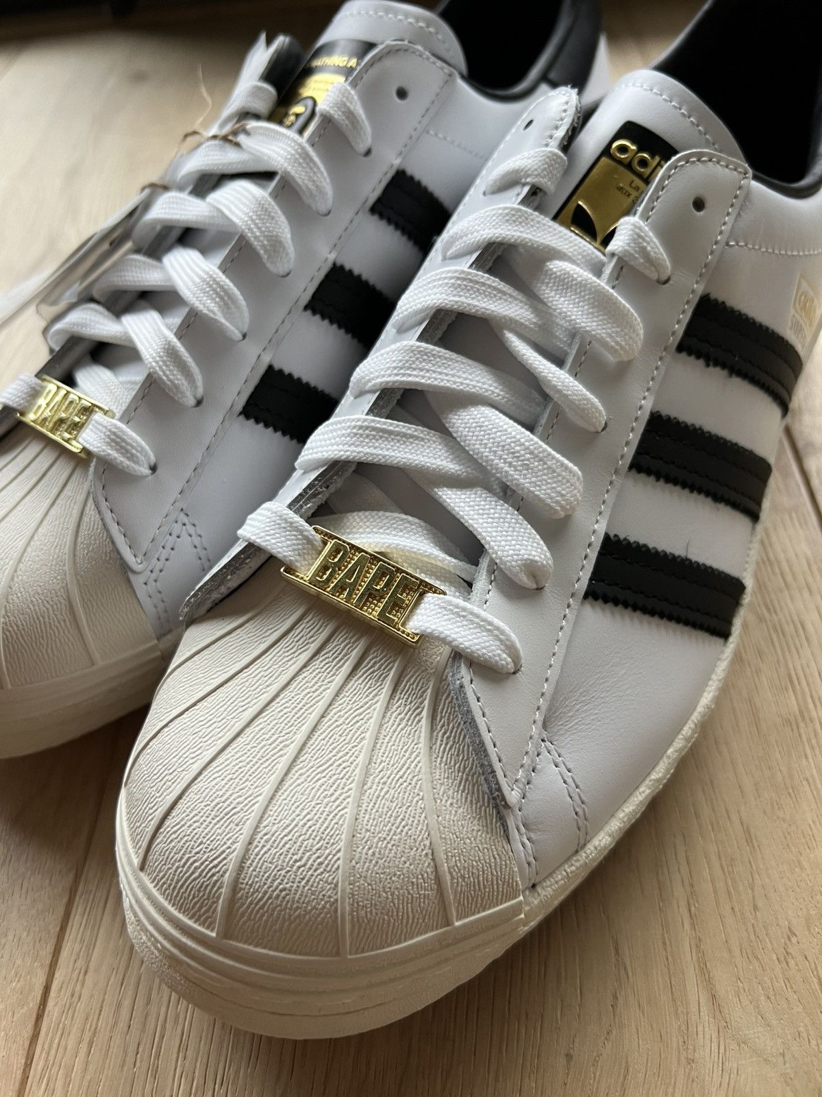 Adidas × Bape adidas Superstar 80s BAPE-Exclusive White Black_Deadstock Size US 11 / EU 44 - 11 Thumbnail