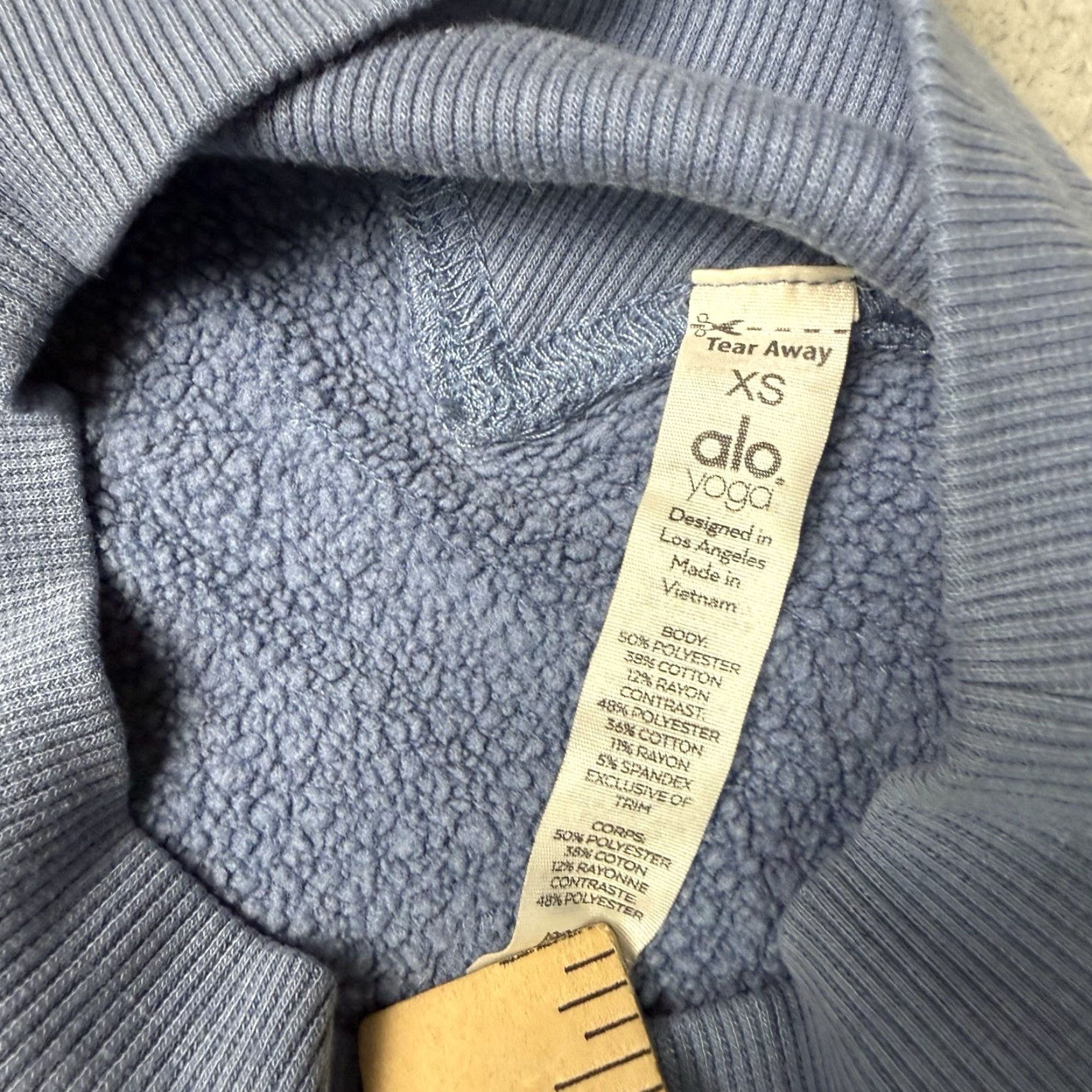 Alo ALO Womens XS Blue Moon Crew Neck Sweatshirt Pullover Sweatshirt Yoga Activewear Casual Size XS / US 0-2 / IT 36-38 - 7 Thumbnail